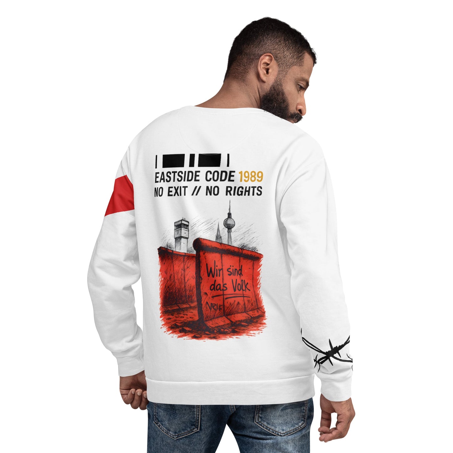 Berlin 1989 Organic Sweatshirt – Unisex Heritage Crew | ccanvas - Sweatshirt | Ccanvas
