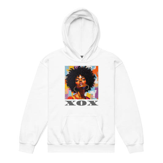 XOX Urban Queen Hoodie – Bold Afrocentric Art Hoodie for Women | ccanvas - Hoodies (Unisex) | Ccanvas