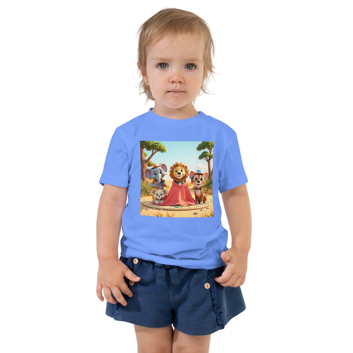 Toddler T-Shirt with Cute Animal Friends Safari Design | ccanvas - Toddler T-Shirts | Ccanvas