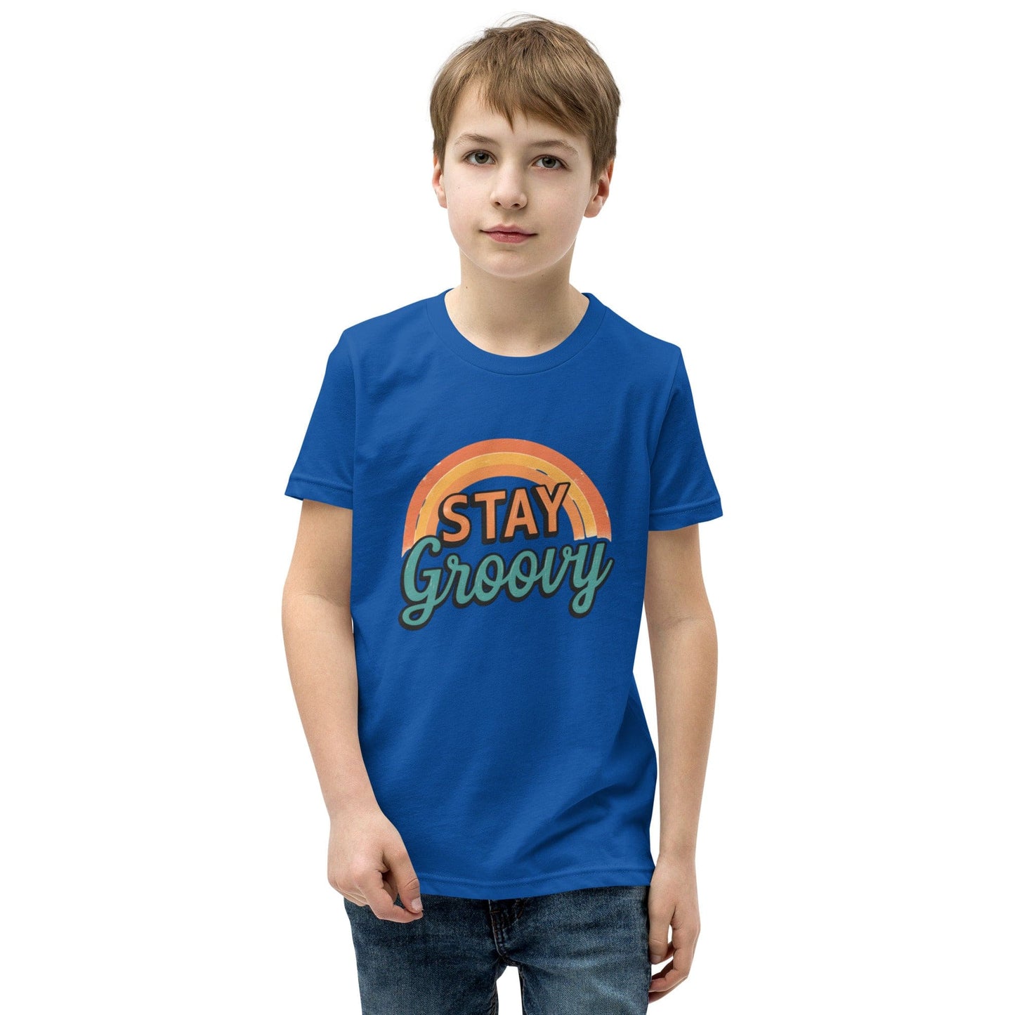Stay Groovy Retro Rainbow Kids T-Shirt | ccanvas - Kids T-Shirts | Ccanvas