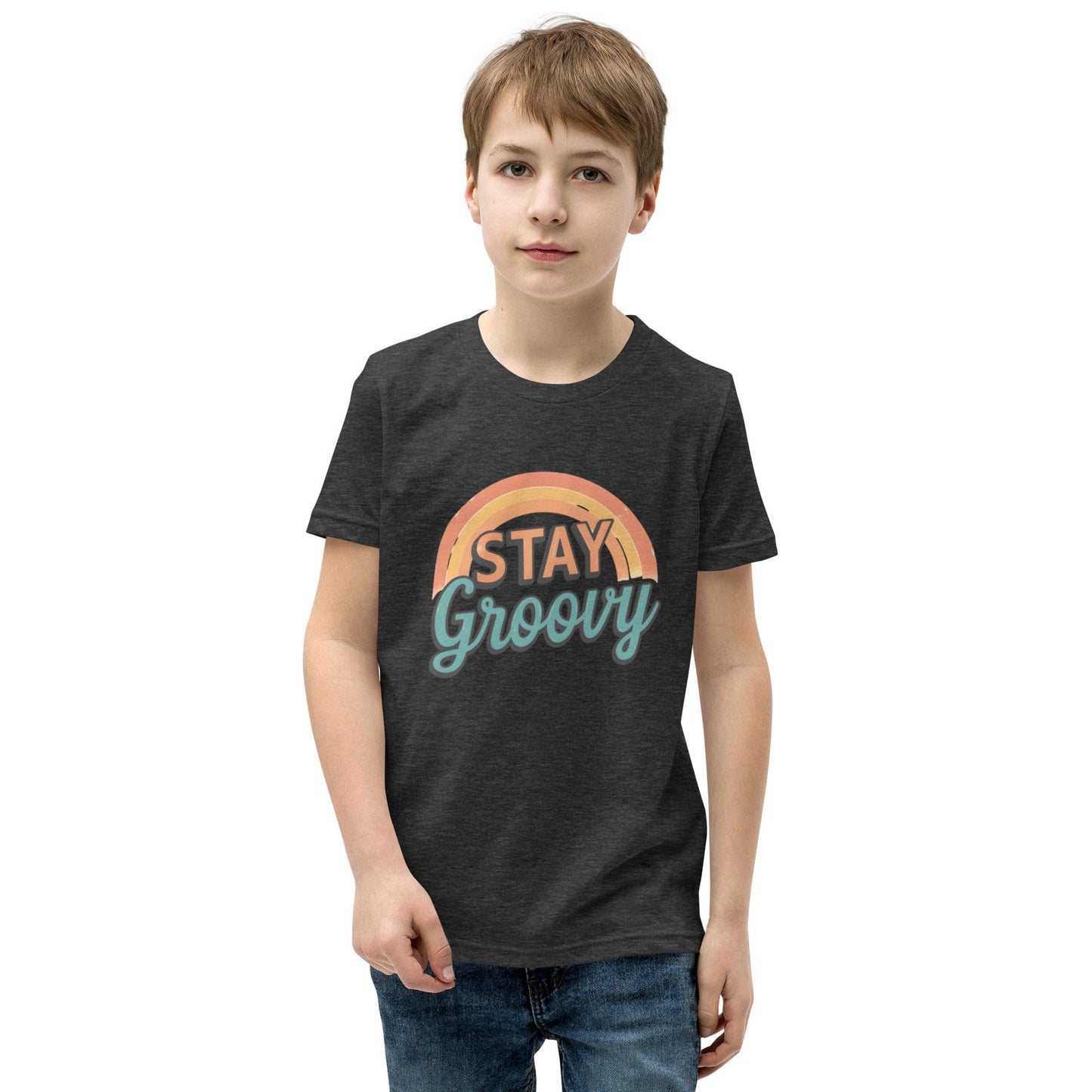 Stay Groovy Retro Rainbow Kids T-Shirt | ccanvas - Kids T-Shirts | Ccanvas