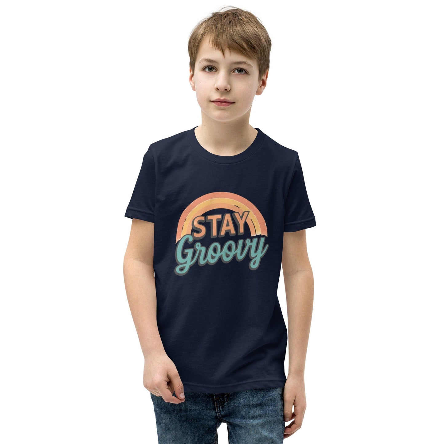 Stay Groovy Retro Rainbow Kids T-Shirt | ccanvas - Kids T-Shirts | Ccanvas