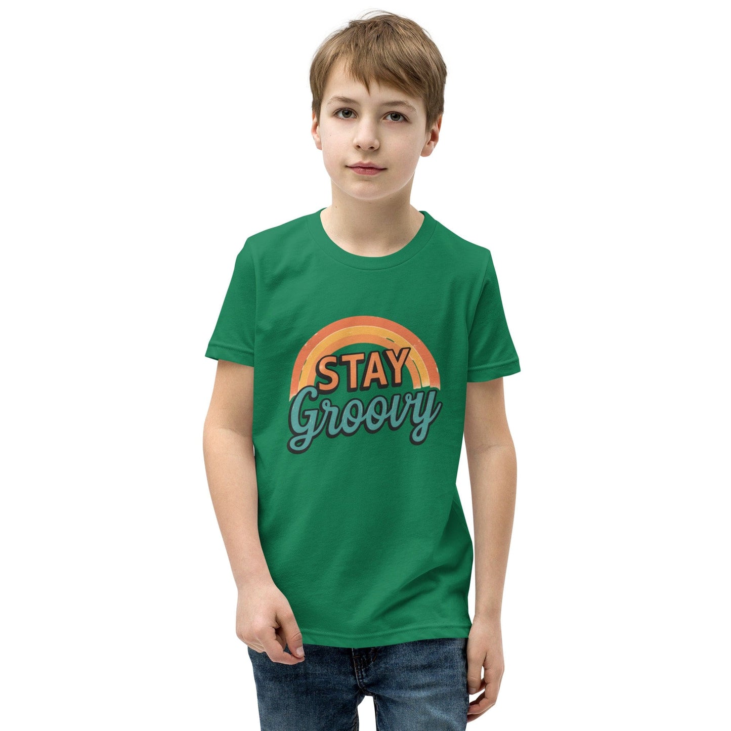 Stay Groovy Retro Rainbow Kids T-Shirt | ccanvas - Kids T-Shirts | Ccanvas