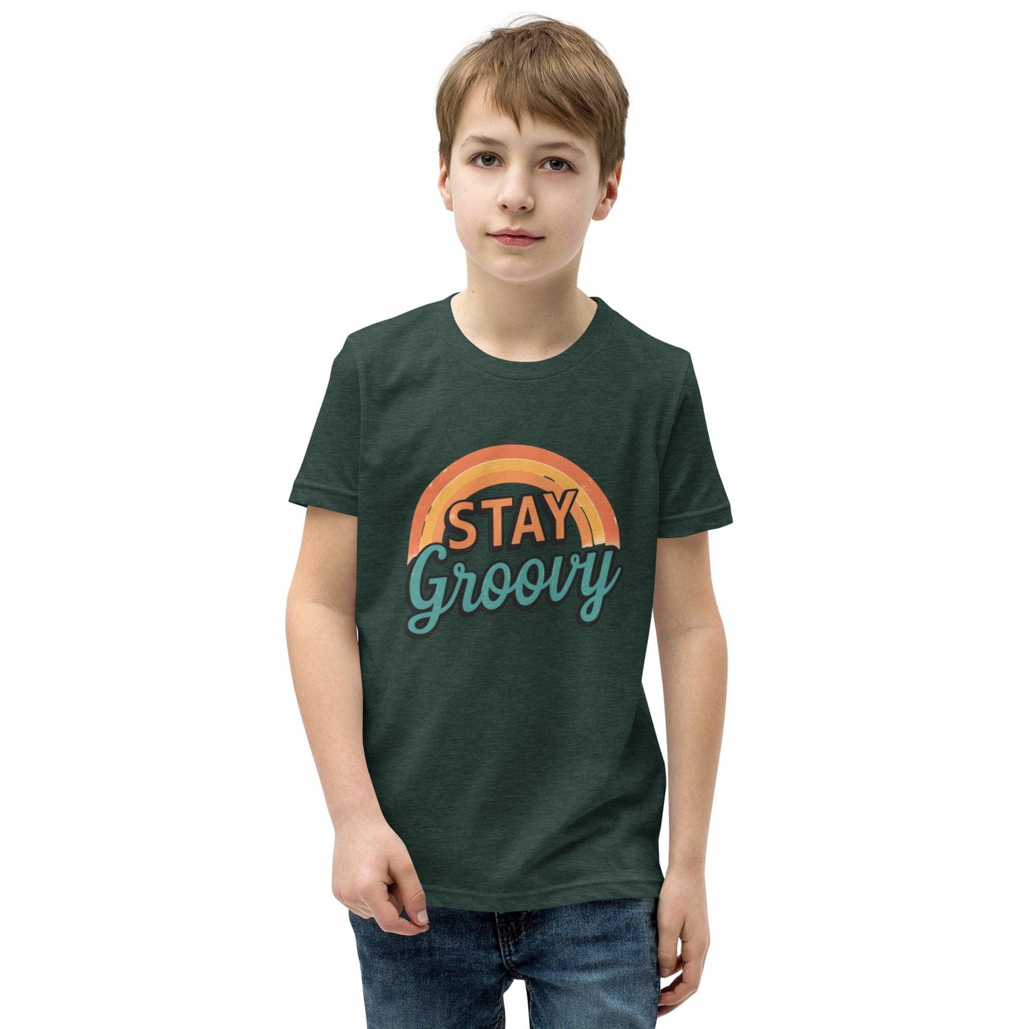 Stay Groovy Retro Rainbow Kids T-Shirt | ccanvas - Kids T-Shirts | Ccanvas