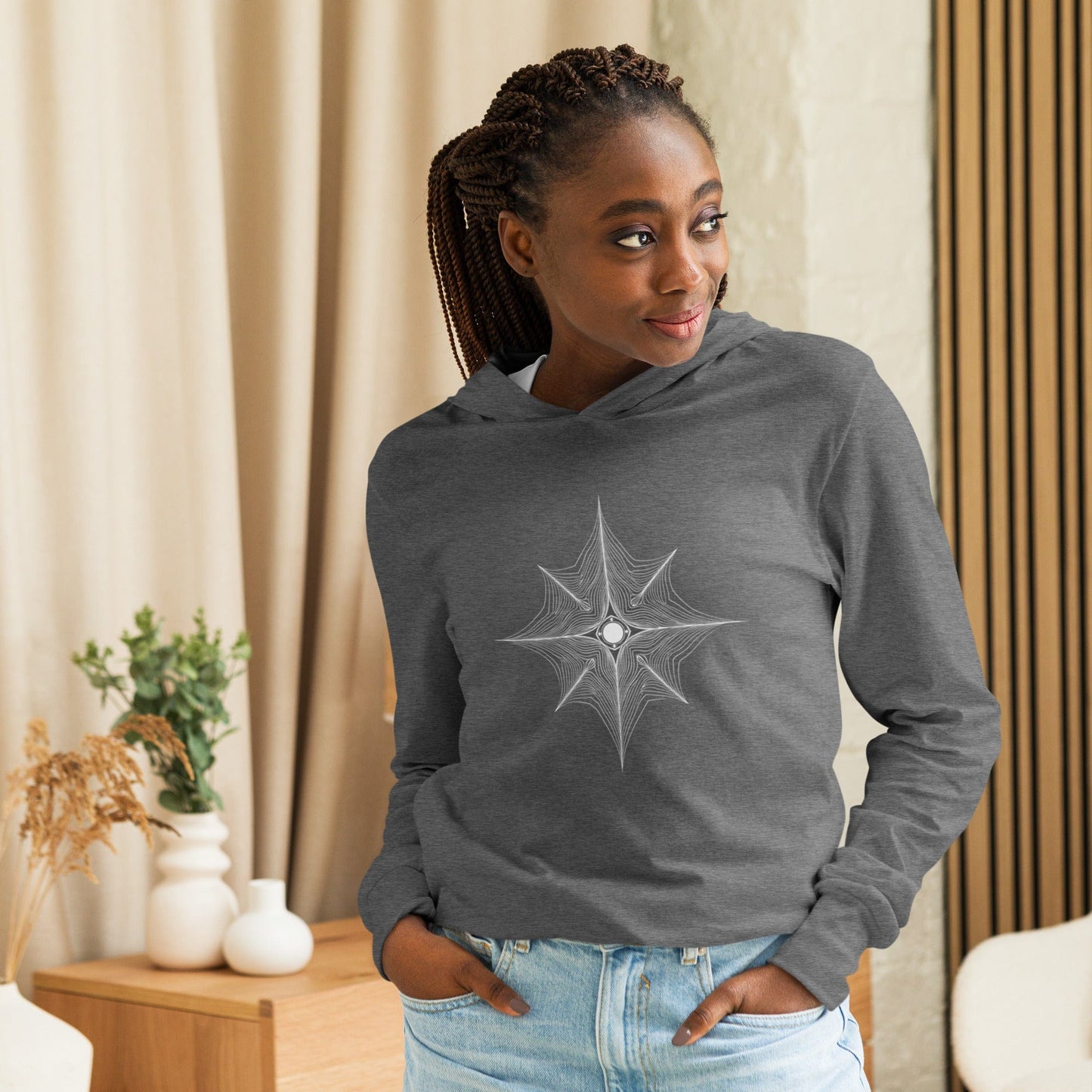 Celestial Energy Hoodie - Sacred Geometry Cosmic Sweatshirt | ccanvas - Hoodie | Ccanvas