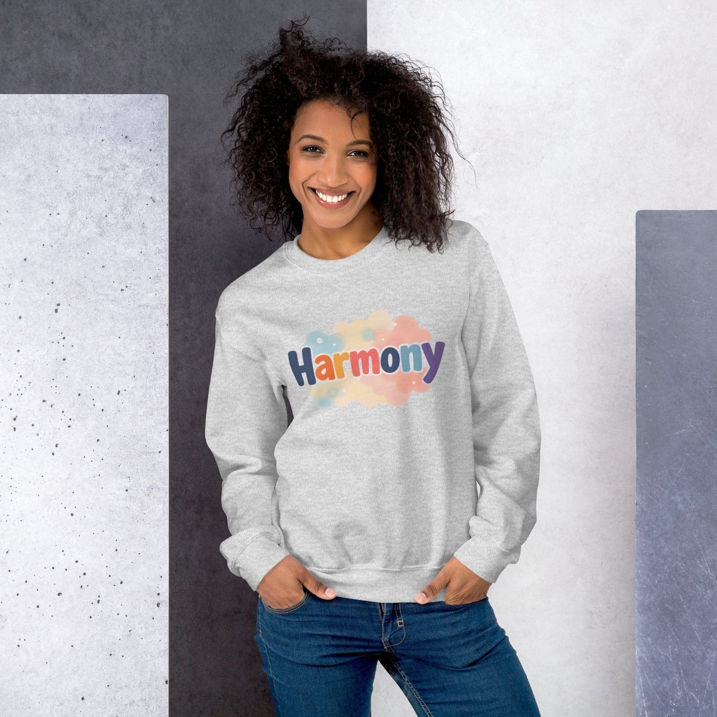 Harmony Statement Sweatshirt – Positive Energy Vibes for Women | ccanvas - Statement Sweatshirt | Ccanvas