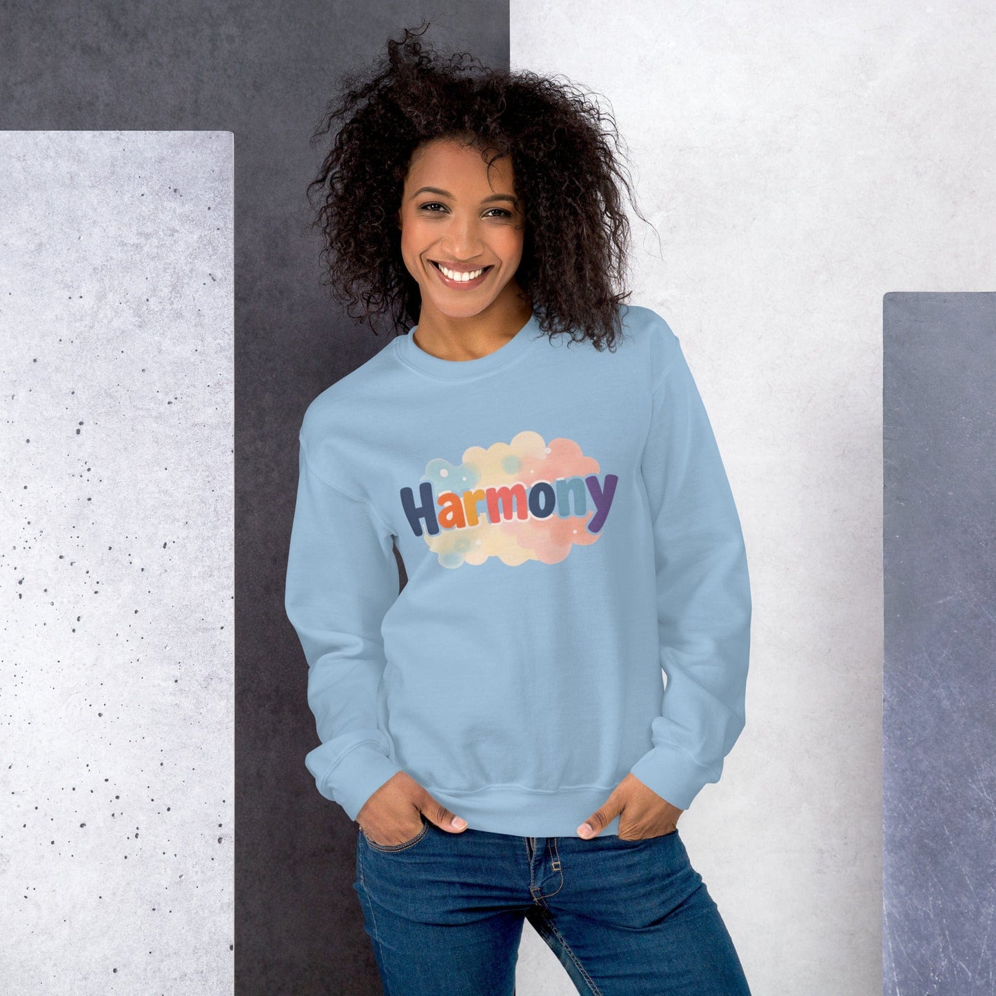 Harmony Statement Sweatshirt – Positive Energy Vibes for Women | ccanvas - Statement Sweatshirt | Ccanvas