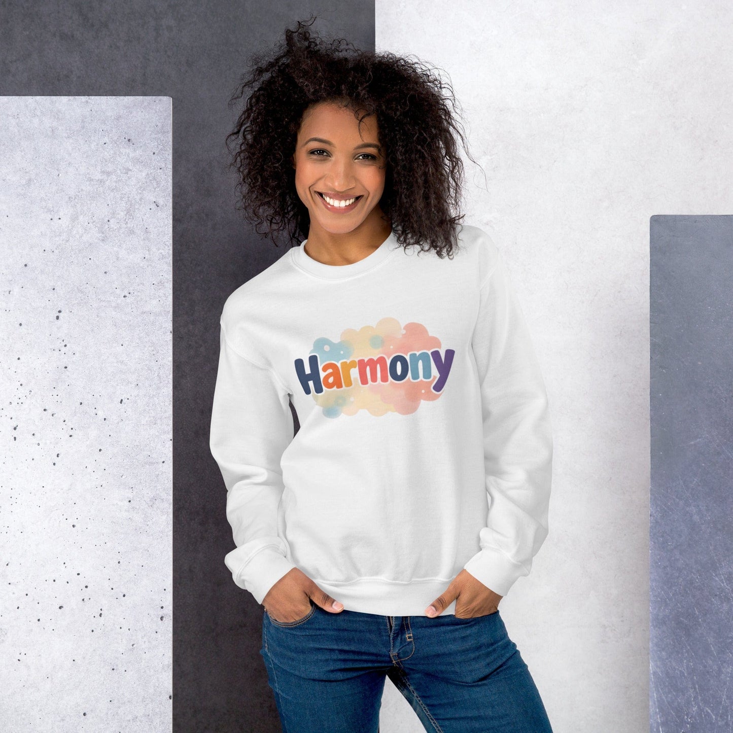 Harmony Statement Sweatshirt – Positive Energy Vibes for Women | ccanvas - Statement Sweatshirt | Ccanvas