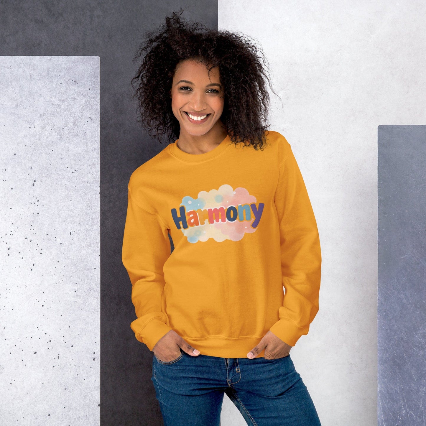 Harmony Statement Sweatshirt – Positive Energy Vibes for Women | ccanvas - Statement Sweatshirt | Ccanvas
