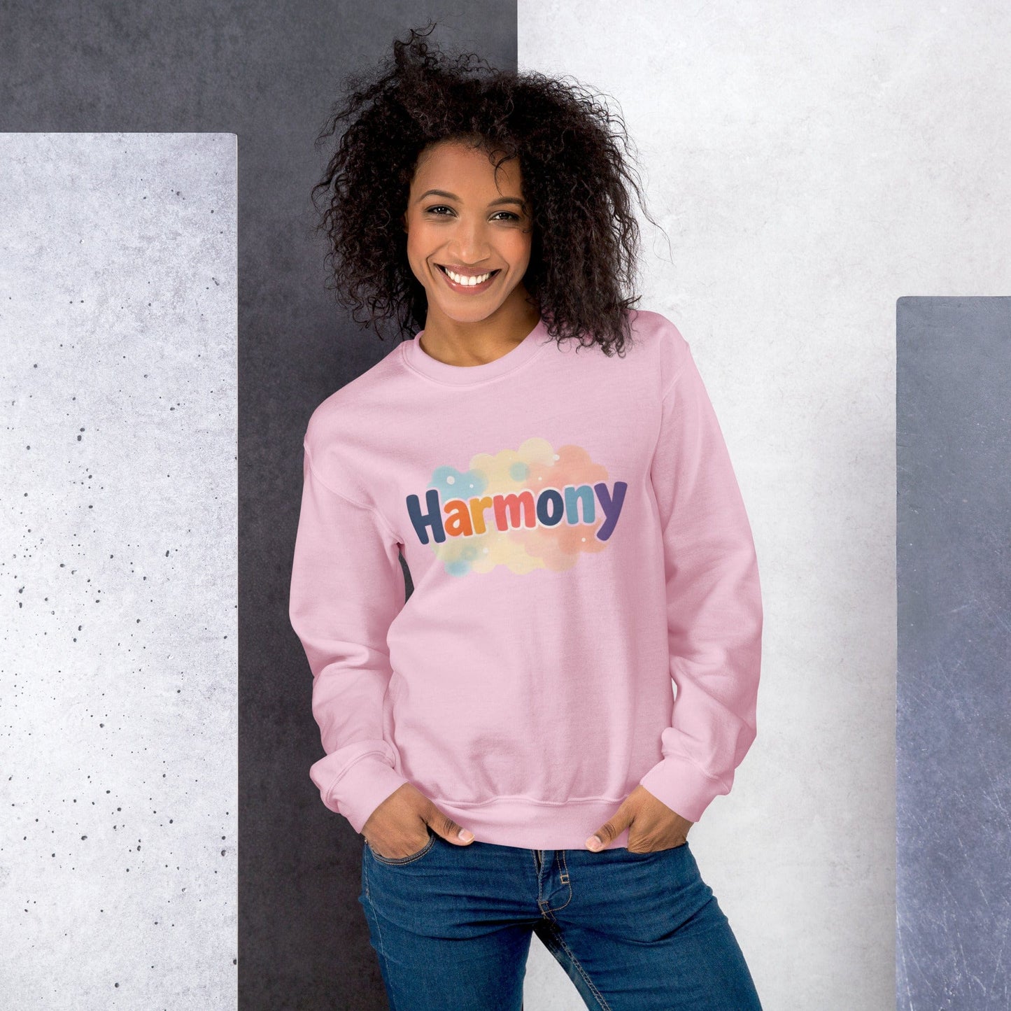 Harmony Statement Sweatshirt – Positive Energy Vibes for Women | ccanvas - Statement Sweatshirt | Ccanvas