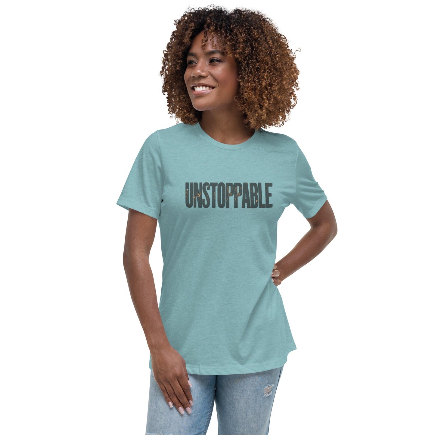 Unstoppable Motivational Graphic T-Shirt for Women – Empowerment Shirt | ccanvas - T-Shirt | Ccanvas