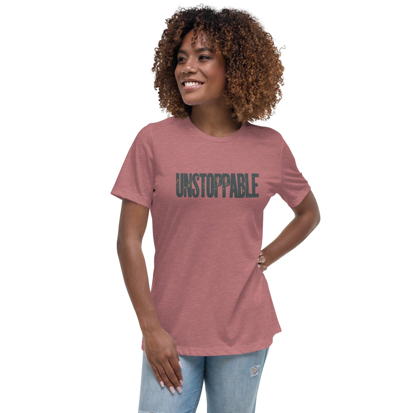 Unstoppable Motivational Graphic T-Shirt for Women – Empowerment Shirt | ccanvas - T-Shirt | Ccanvas
