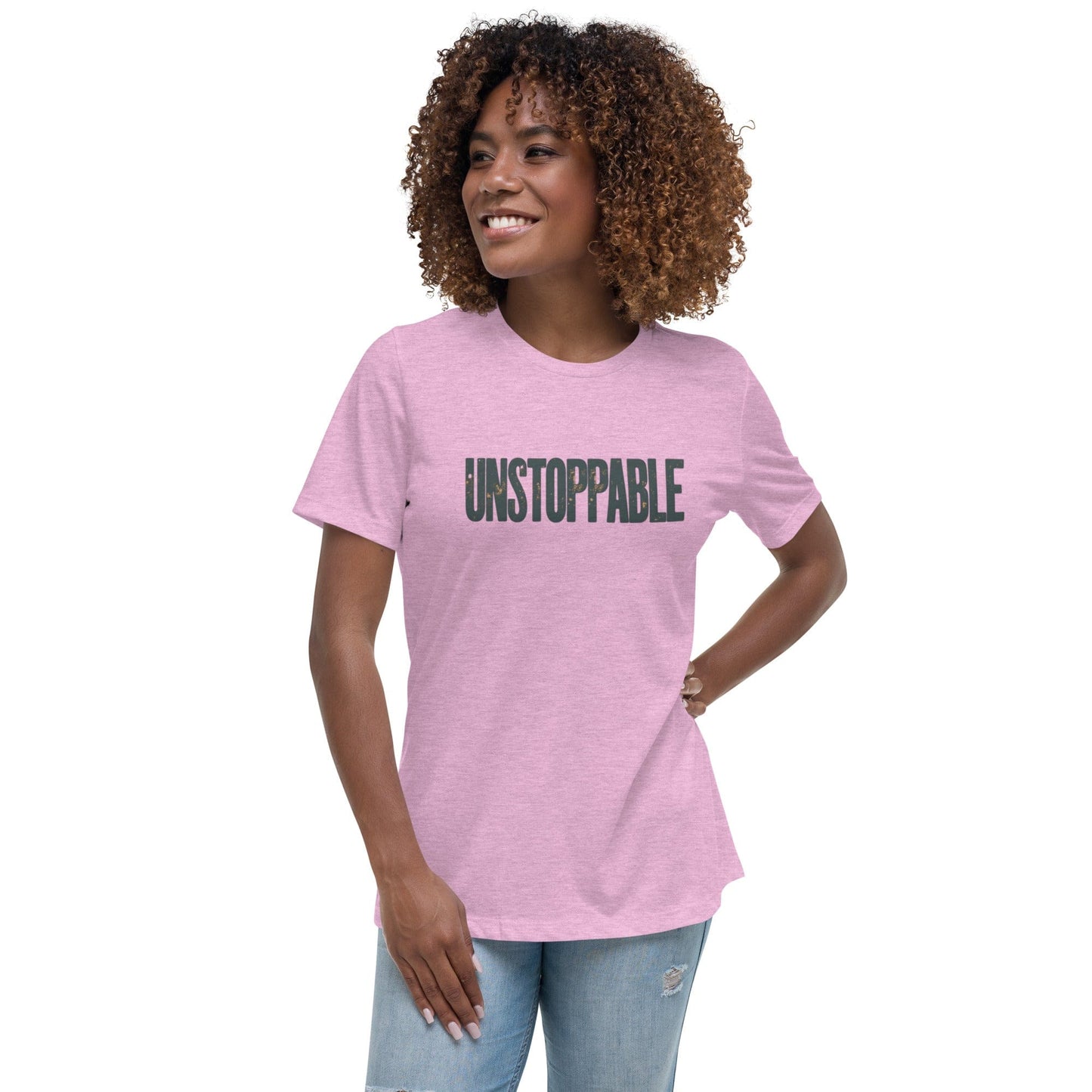 Unstoppable Motivational Graphic T-Shirt for Women – Empowerment Shirt | ccanvas - T-Shirt | Ccanvas