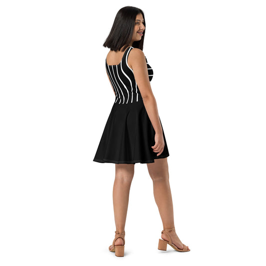 Minimalist Black and White Summer Dress | Casual Streetwear | ccanvas - Dress | Ccanvas
