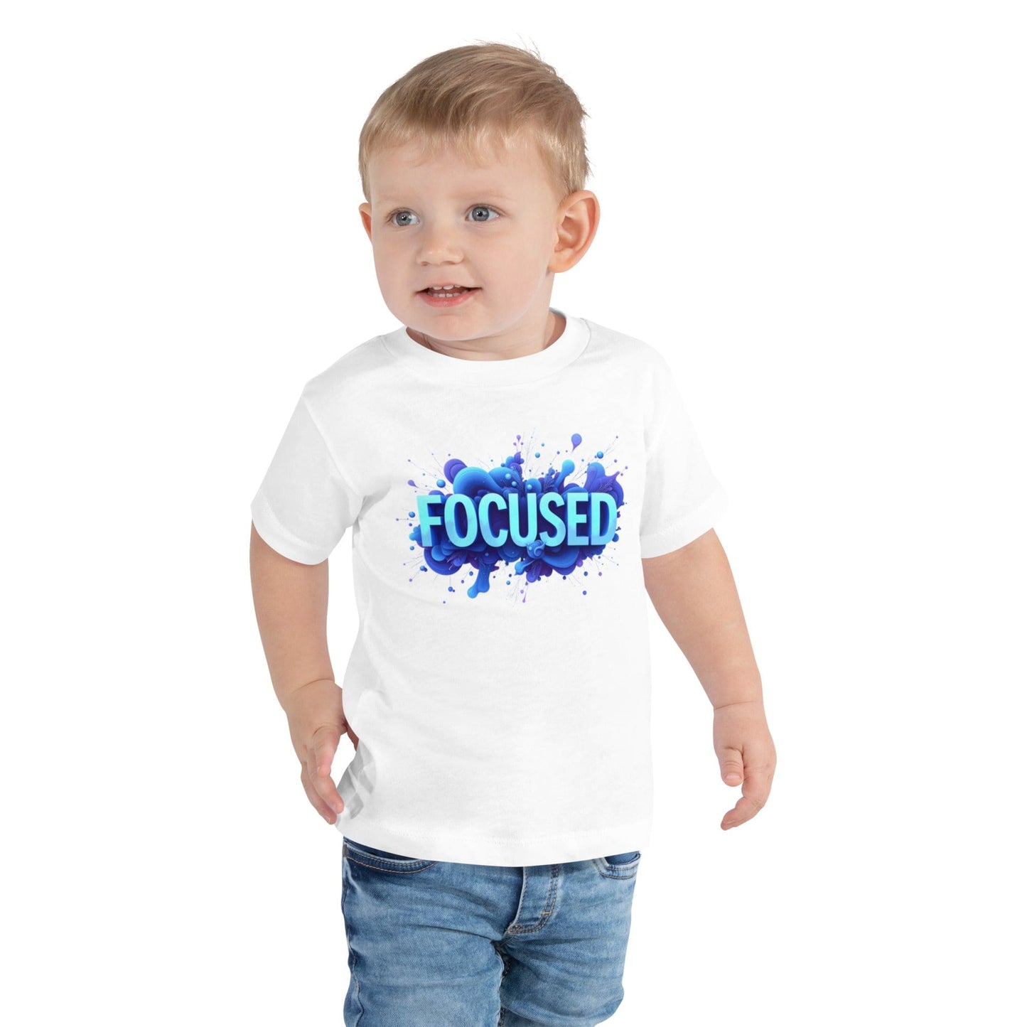 FOCUSED Toddler T-Shirt – Motivational Graphic Tee for Kids | ccanvas - Kids T-Shirts | Ccanvas