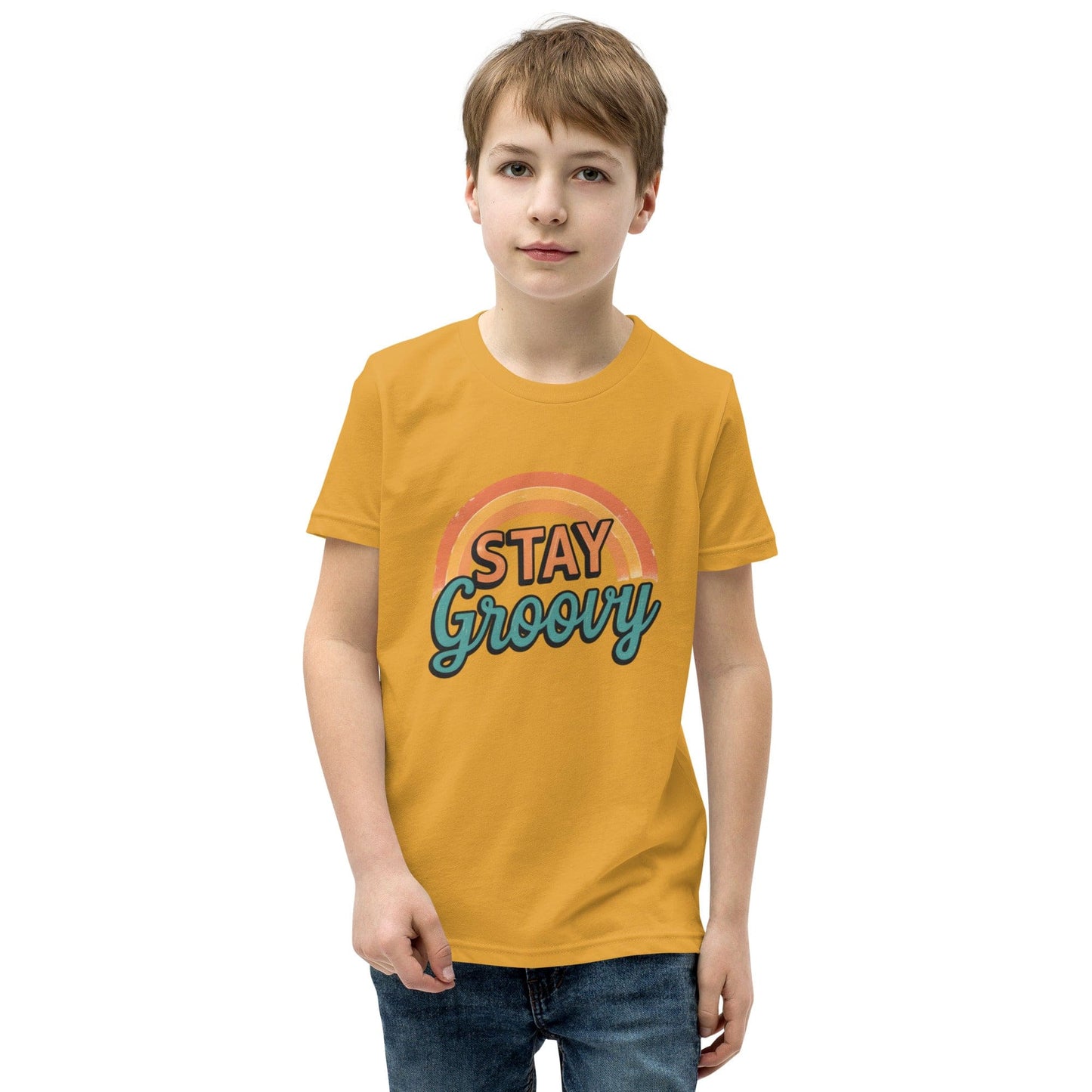 Stay Groovy Retro Rainbow Kids T-Shirt | ccanvas - Kids T-Shirts | Ccanvas