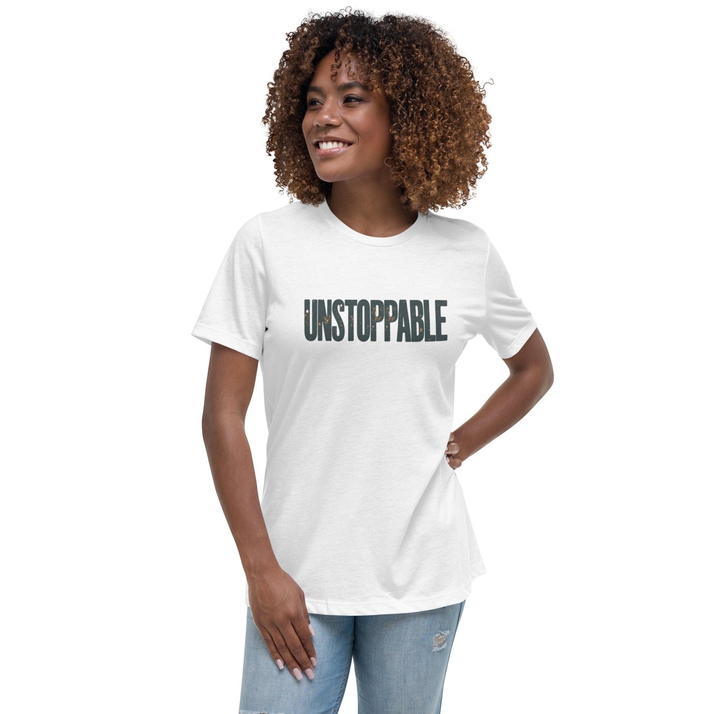 Unstoppable Motivational Graphic T-Shirt for Women – Empowerment Shirt | ccanvas - T-Shirt | Ccanvas