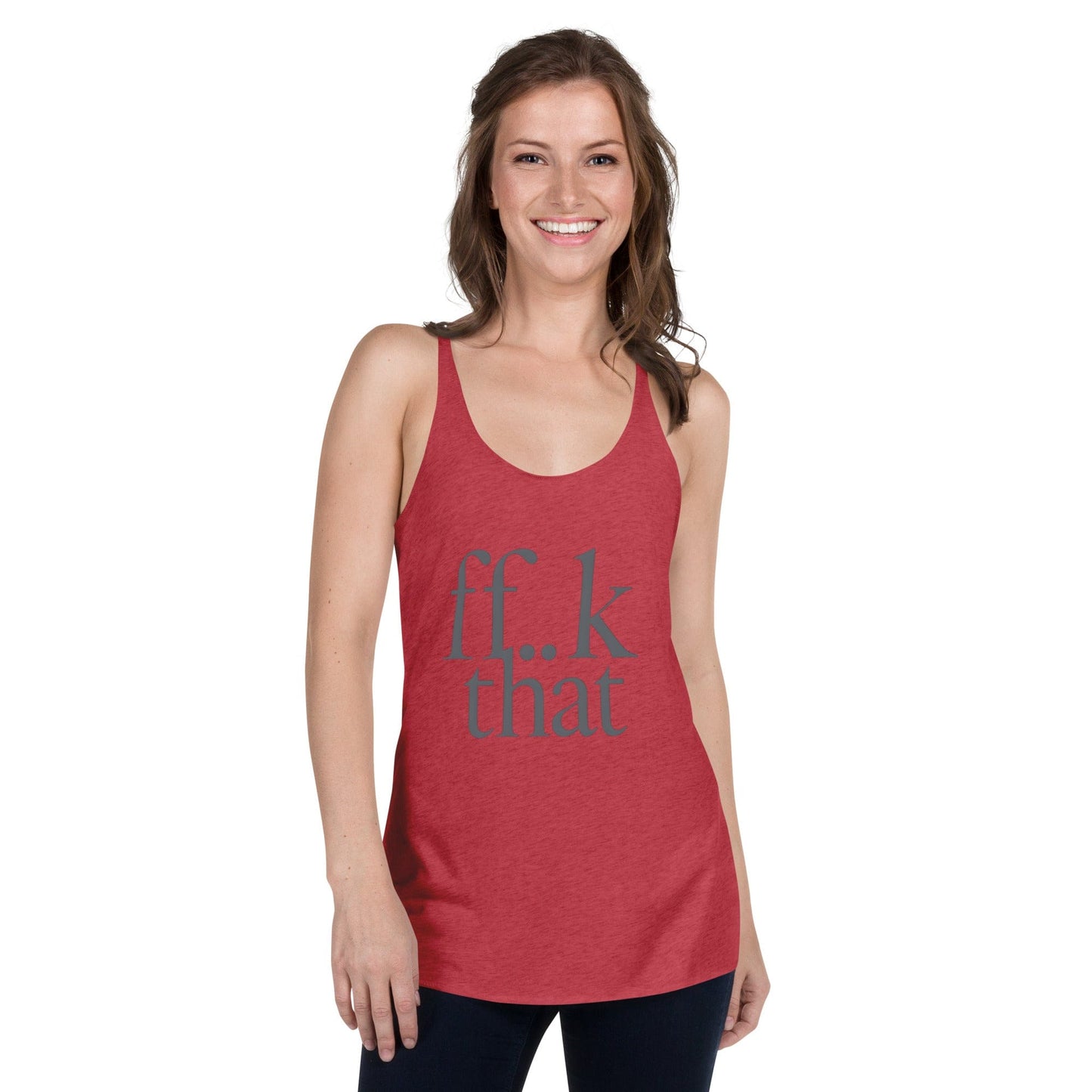 ff..k That Tank Top – Bold Minimalist Women’s Graphic Sleeveless Shirt | ccanvas - T-Shirts (Female – Tank Tops) | Ccanvas