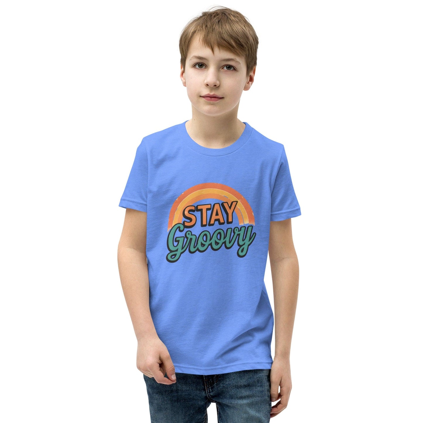 Stay Groovy Retro Rainbow Kids T-Shirt | ccanvas - Kids T-Shirts | Ccanvas