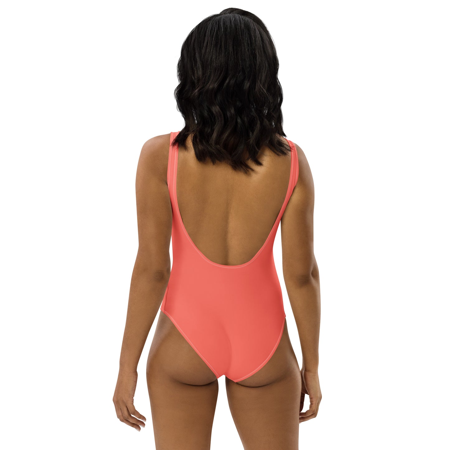 Sunset Coral One - Piece Swimsuit – Scoop Neck | ccanvas - Swimsuit | Ccanvas