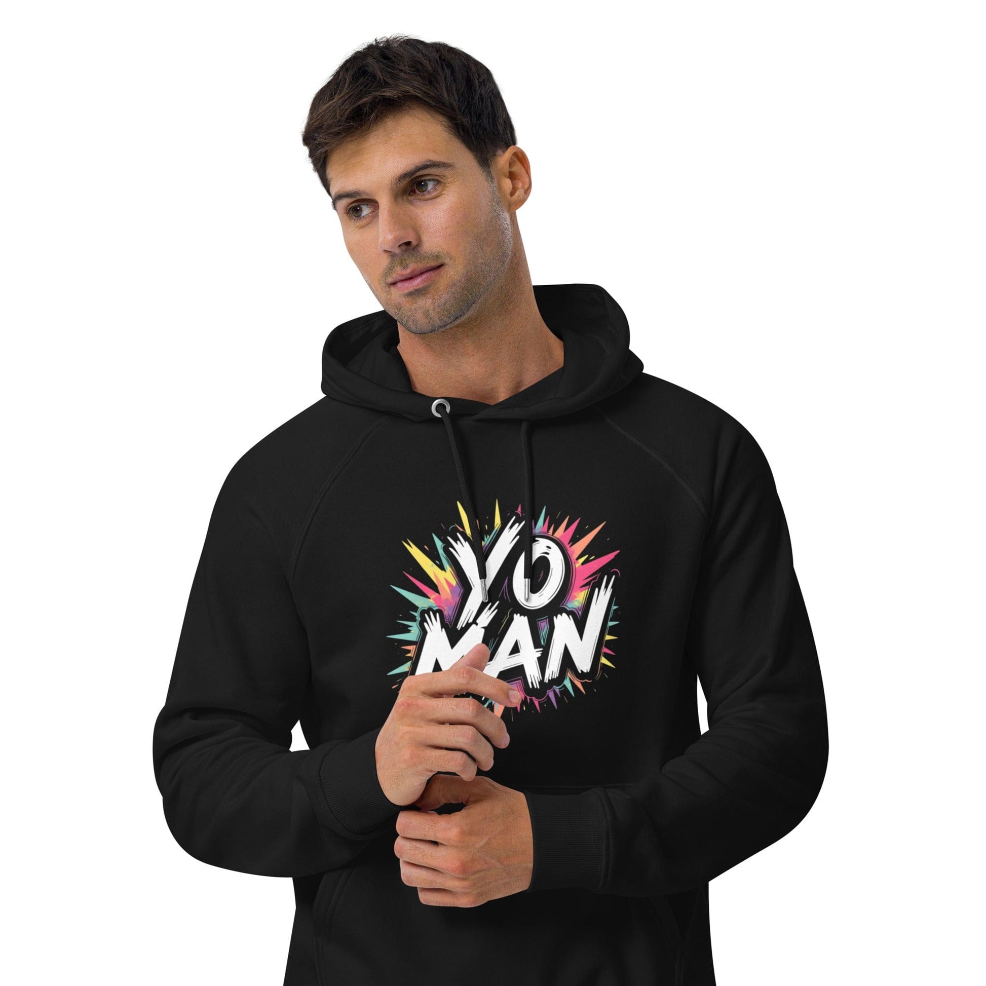 YO MAN Hoodie – Bold Comic Style Unisex Hoodie for Men & Women | ccanvas - Hoodies (Male & Female) | Ccanvas