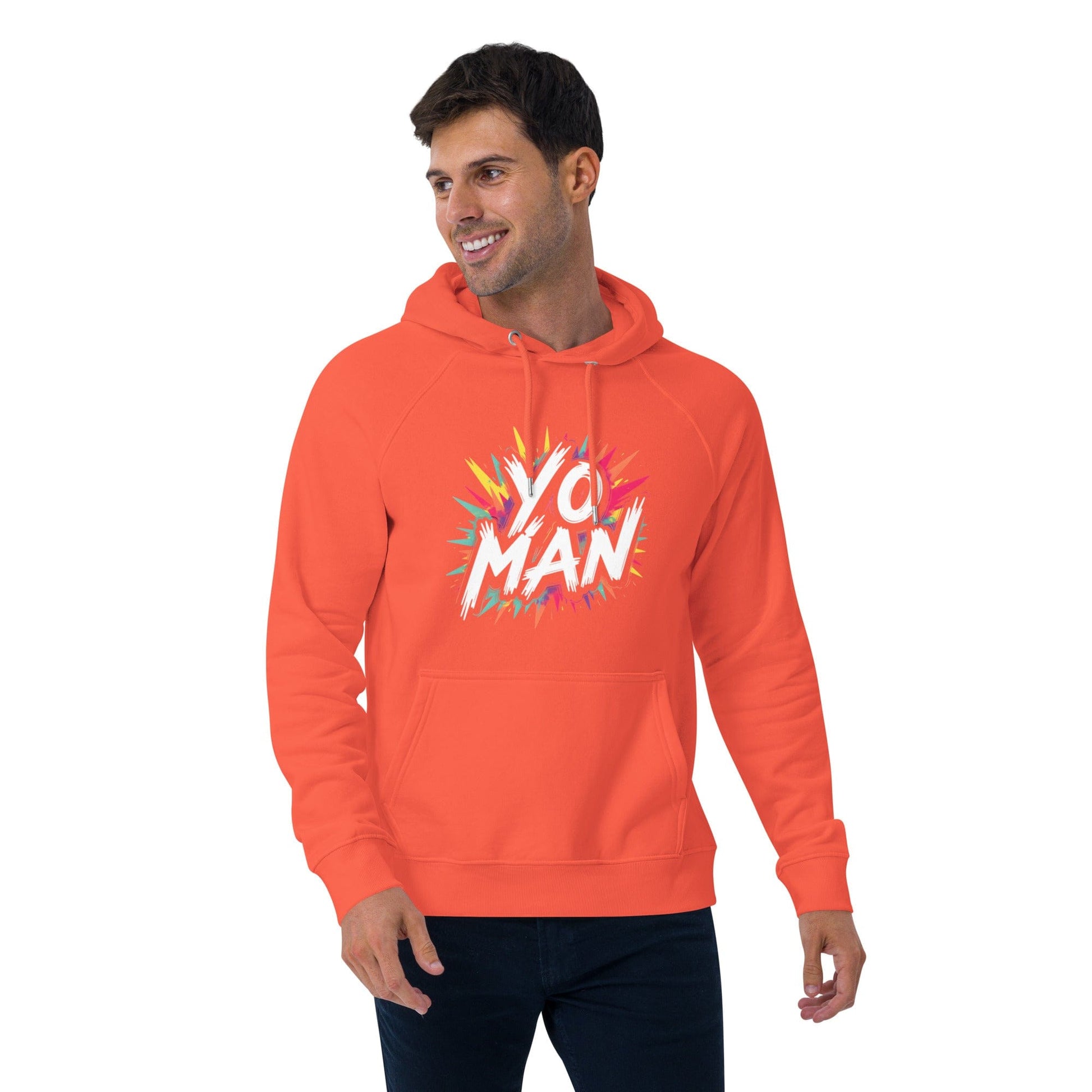 YO MAN Hoodie – Bold Comic Style Unisex Hoodie for Men & Women | ccanvas - Hoodies (Male & Female) | Ccanvas