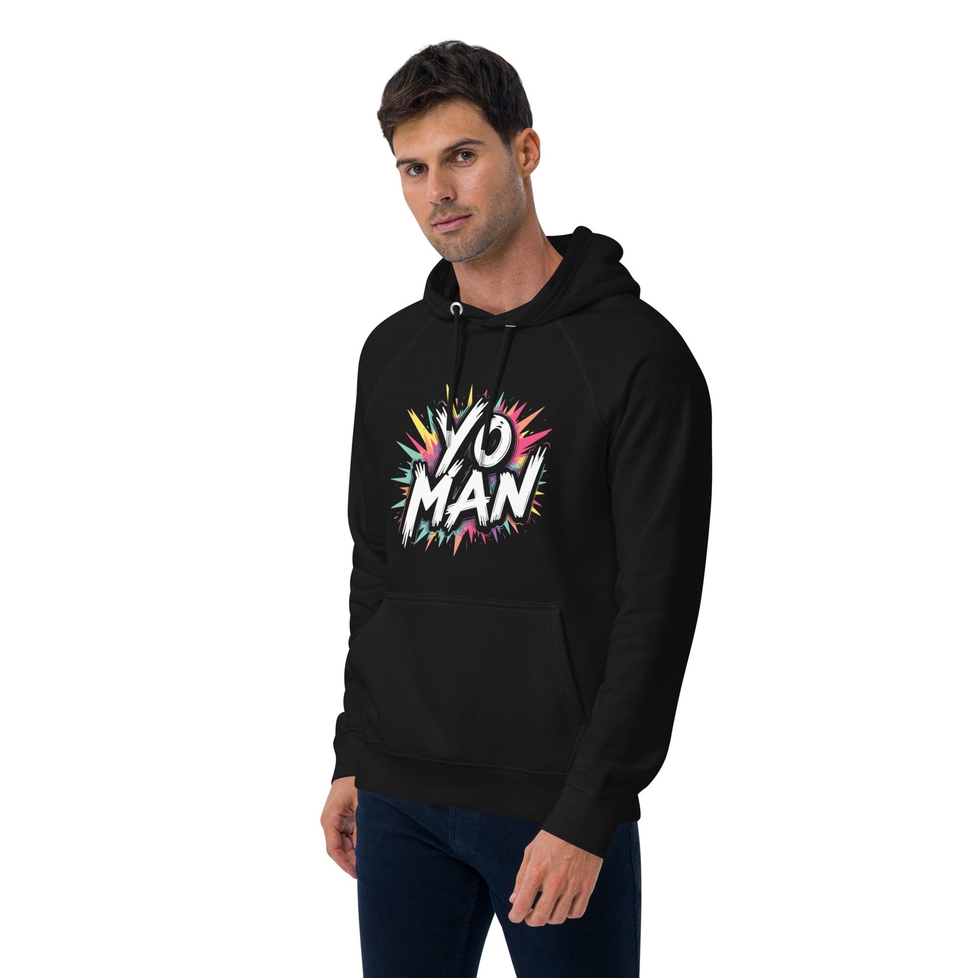 YO MAN Hoodie – Bold Comic Style Unisex Hoodie for Men & Women | ccanvas - Hoodies (Male & Female) | Ccanvas
