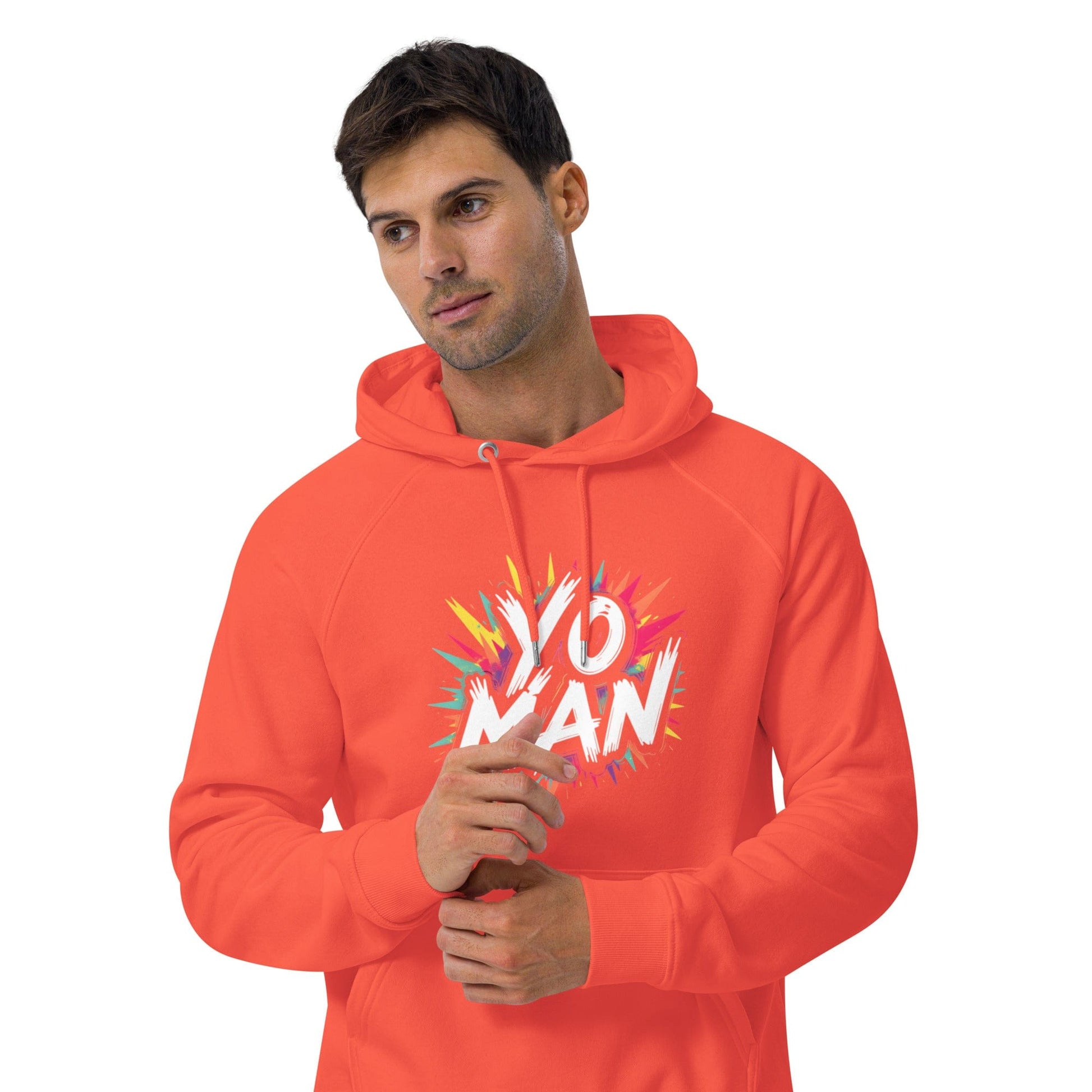 YO MAN Hoodie – Bold Comic Style Unisex Hoodie for Men & Women | ccanvas - Hoodies (Male & Female) | Ccanvas