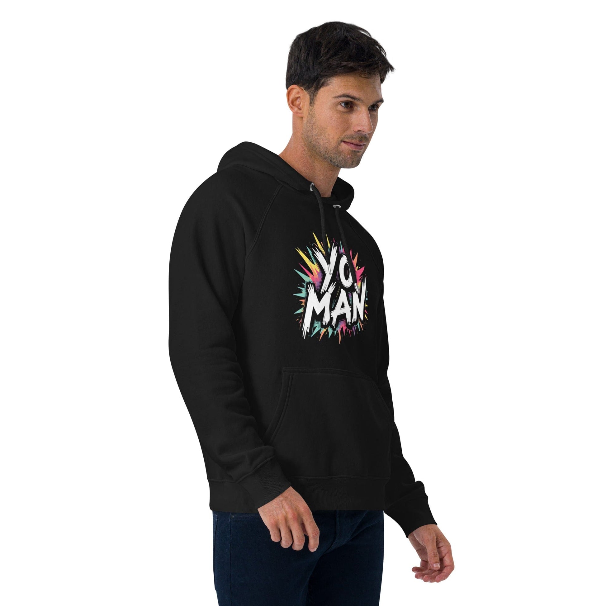 YO MAN Hoodie – Bold Comic Style Unisex Hoodie for Men & Women | ccanvas - Hoodies (Male & Female) | Ccanvas