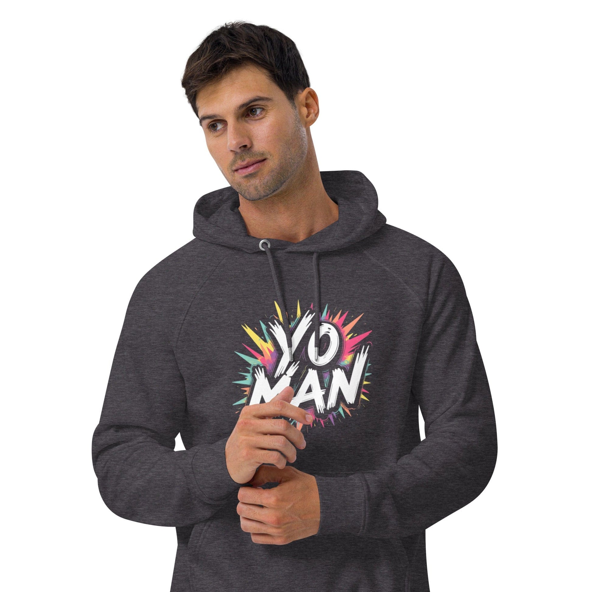 YO MAN Hoodie – Bold Comic Style Unisex Hoodie for Men & Women | ccanvas - Hoodies (Male & Female) | Ccanvas