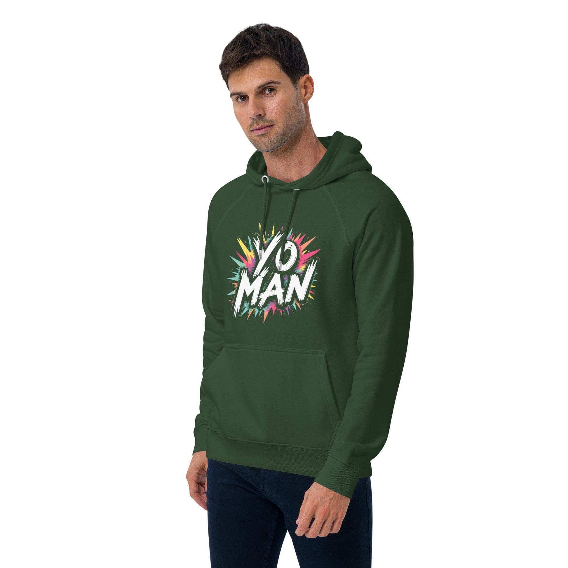 YO MAN Hoodie – Bold Comic Style Unisex Hoodie for Men & Women | ccanvas - Hoodies (Male & Female) | Ccanvas