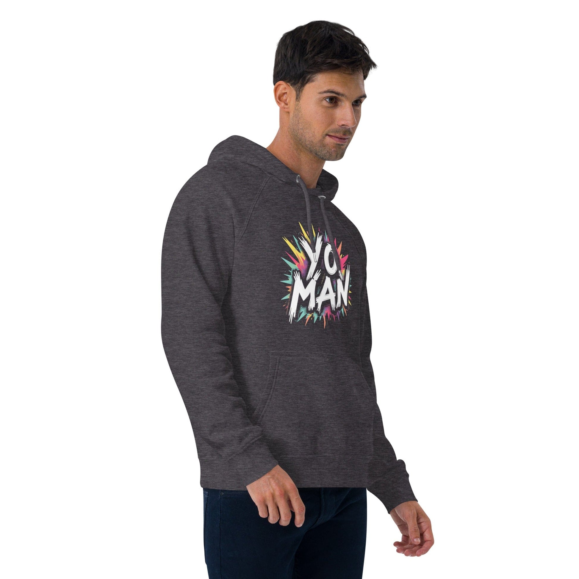 YO MAN Hoodie – Bold Comic Style Unisex Hoodie for Men & Women | ccanvas - Hoodies (Male & Female) | Ccanvas