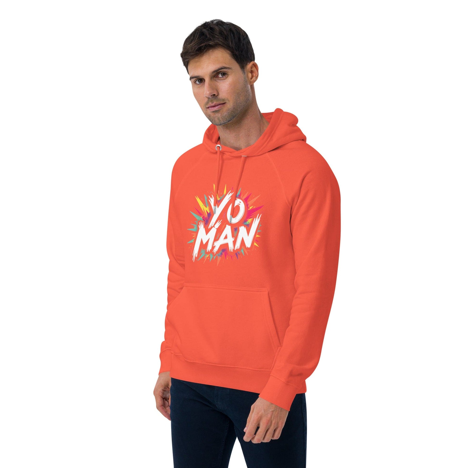 YO MAN Hoodie – Bold Comic Style Unisex Hoodie for Men & Women | ccanvas - Hoodies (Male & Female) | Ccanvas