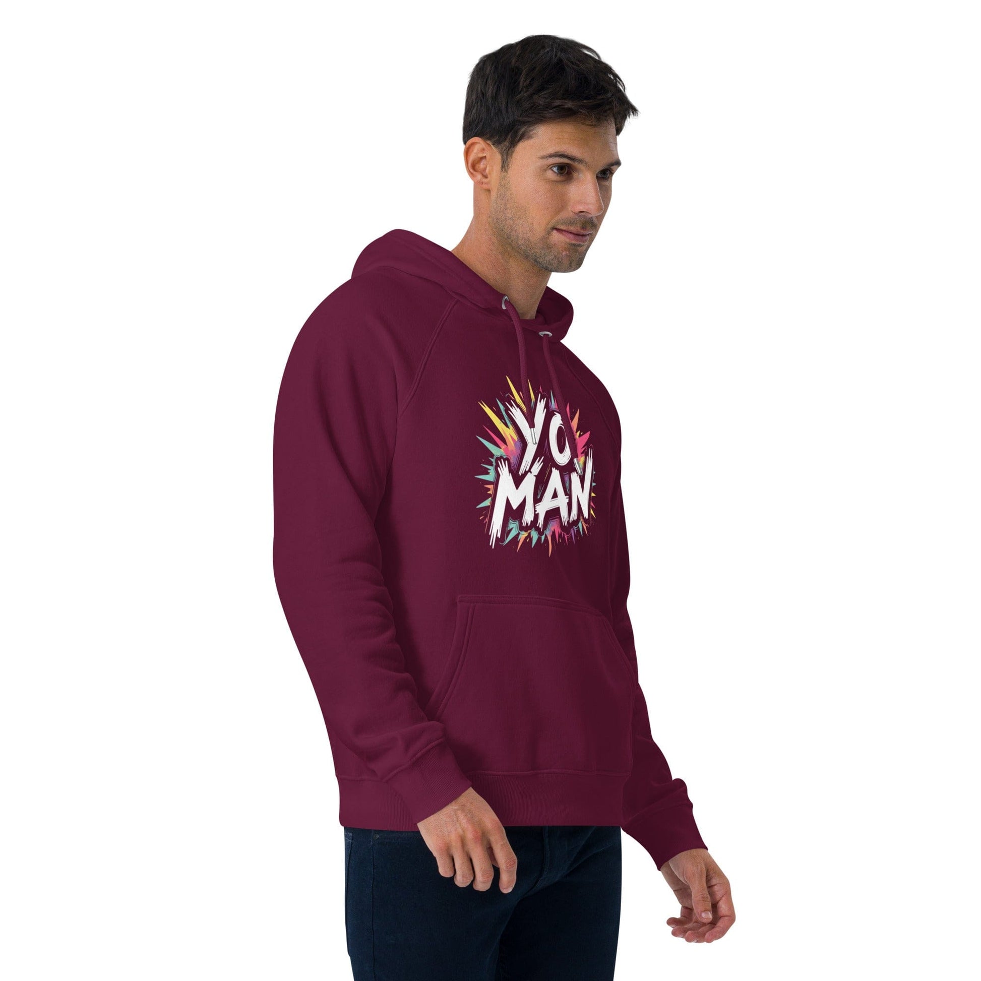 YO MAN Hoodie – Bold Comic Style Unisex Hoodie for Men & Women | ccanvas - Hoodies (Male & Female) | Ccanvas