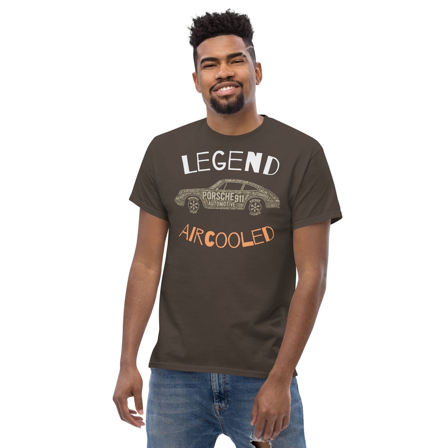 Legend Aircooled Porsche 911 T-Shirt – Classic Car Typography Graphic | ccanvas - T-Shirts | Ccanvas