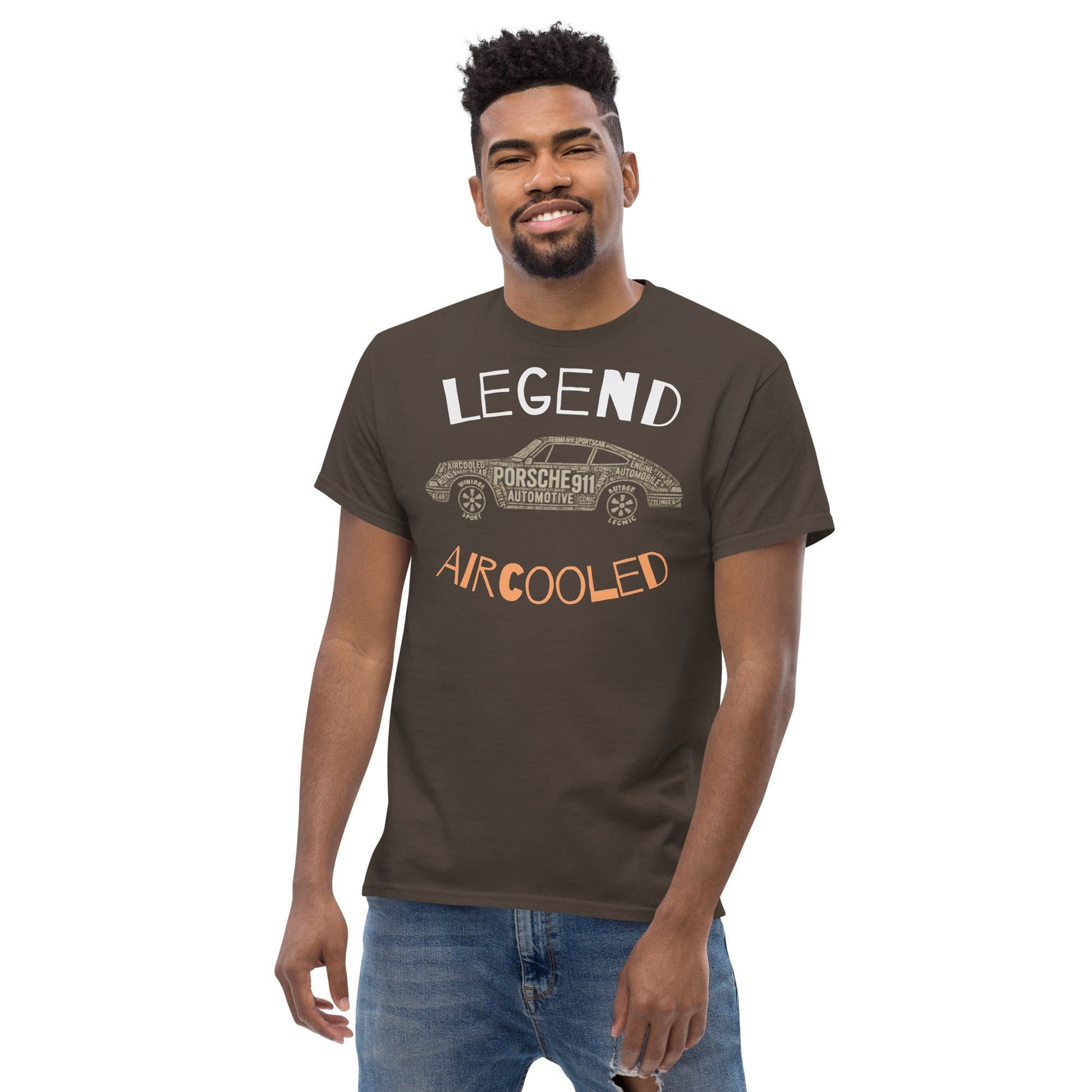 Legend Aircooled Porsche 911 T-Shirt – Classic Car Typography Graphic | ccanvas - T-Shirts | Ccanvas