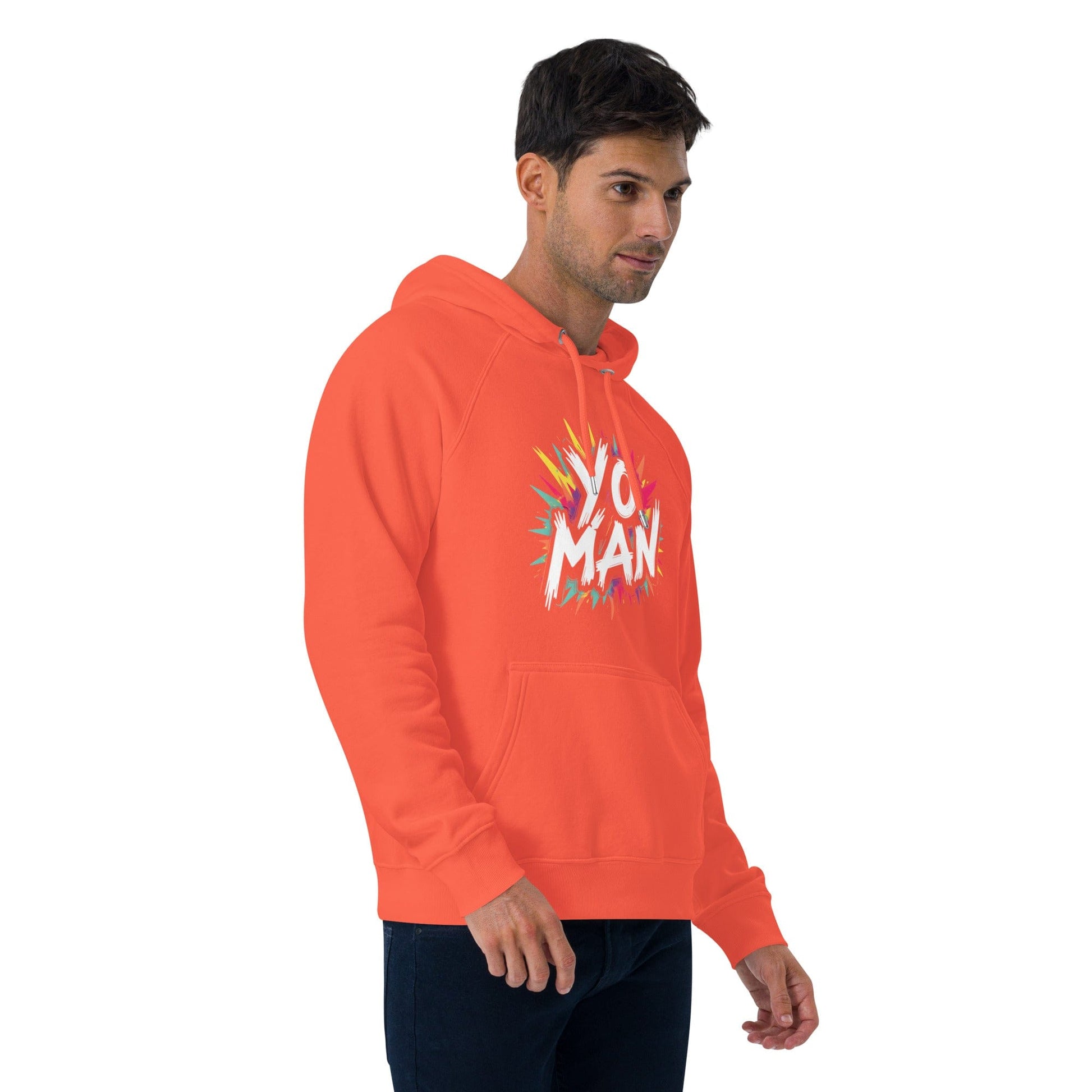 YO MAN Hoodie – Bold Comic Style Unisex Hoodie for Men & Women | ccanvas - Hoodies (Male & Female) | Ccanvas