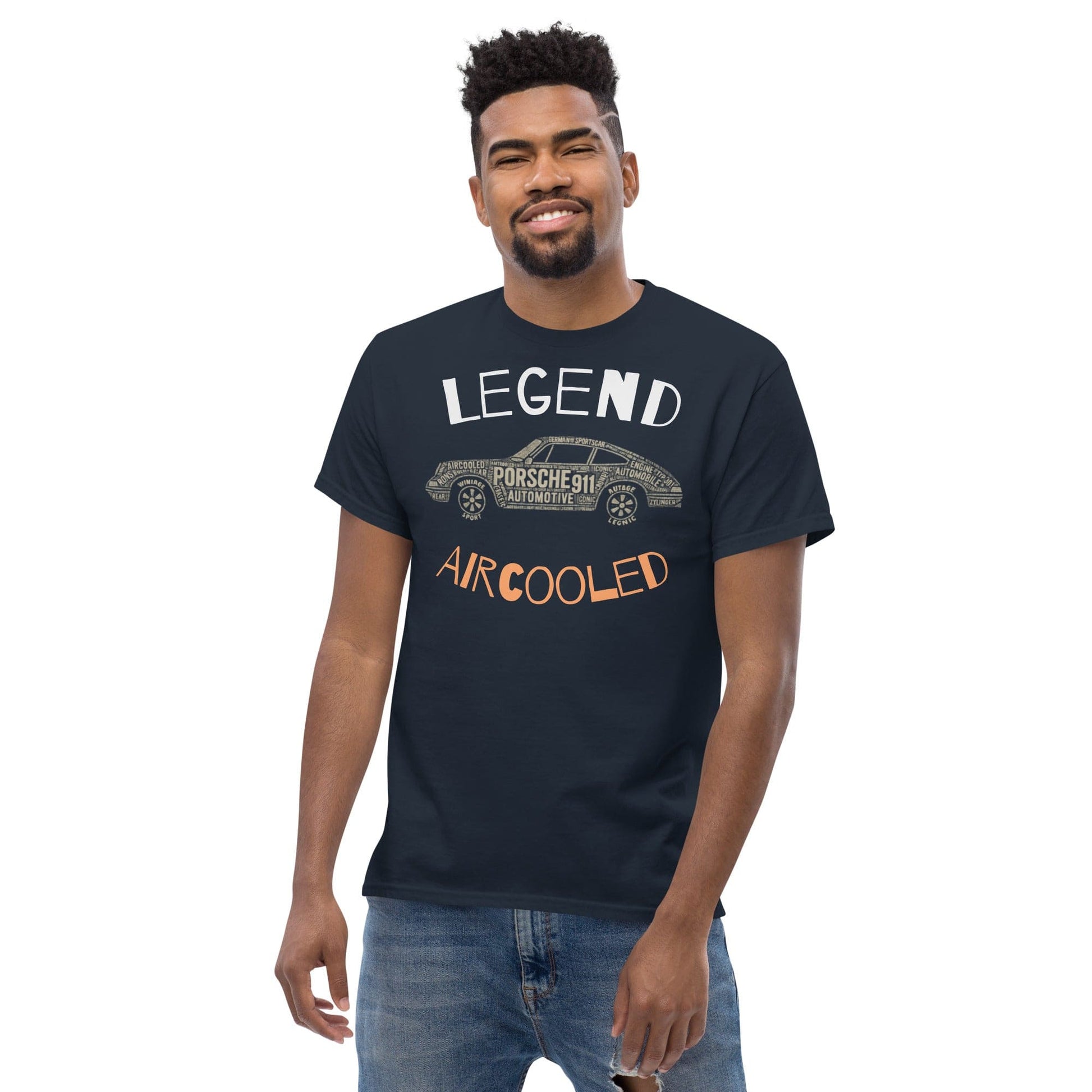 Legend Aircooled Porsche 911 T-Shirt – Classic Car Typography Graphic | ccanvas - T-Shirts | Ccanvas