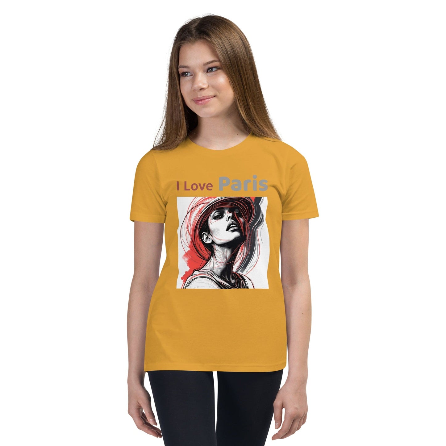 I Love Paris Red Hat Fashion T-Shirt for Women | ccanvas - Women’s T-Shirts | Ccanvas