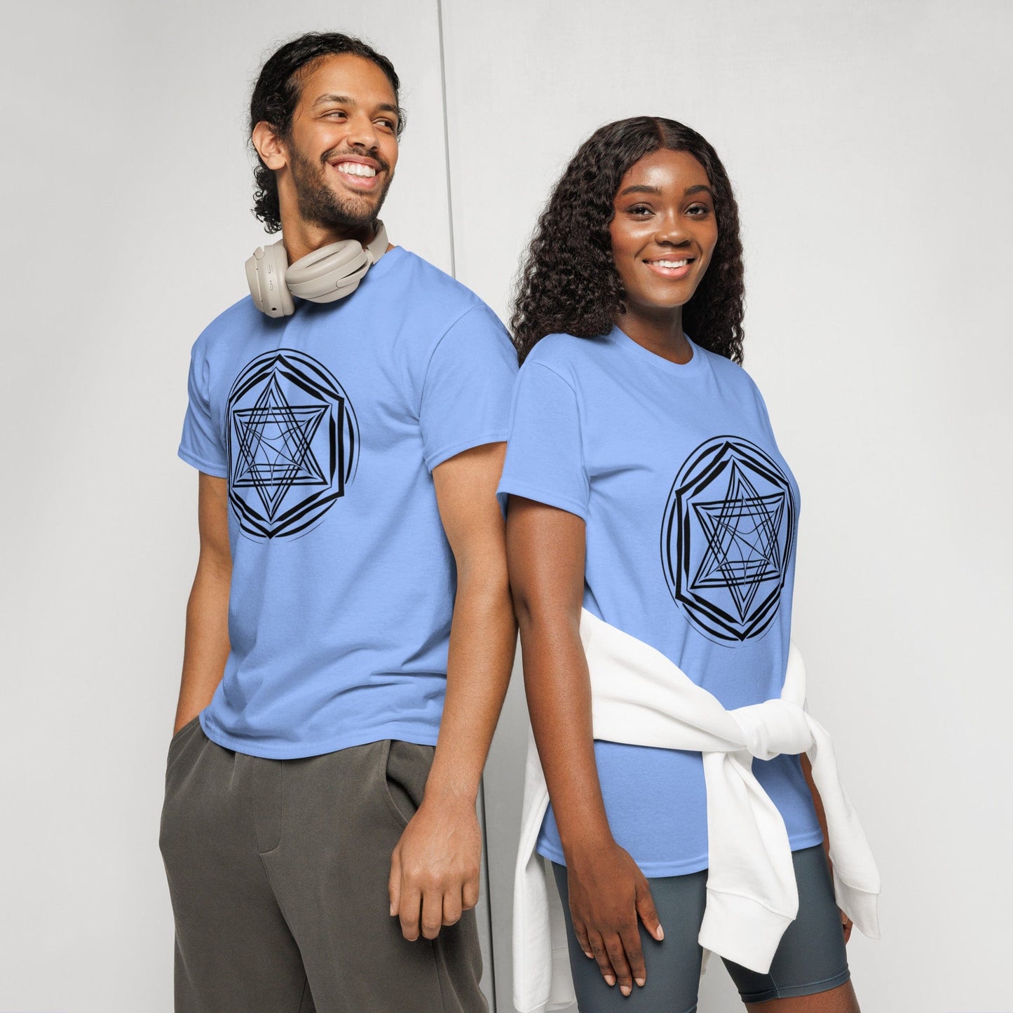 Women’s Sacred Geometry Graphic Tee – Abstract Star Design | ccanvas - Women’s T-Shirt | Ccanvas