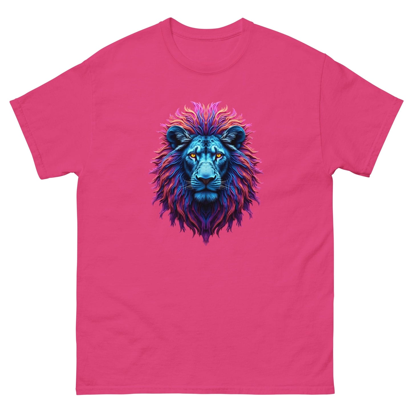 Neon Lion T-Shirt – Fierce Abstract Animal Art Tee at ccanvas - Animal Graphic T-Shirt / Neon Art Tee | Ccanvas