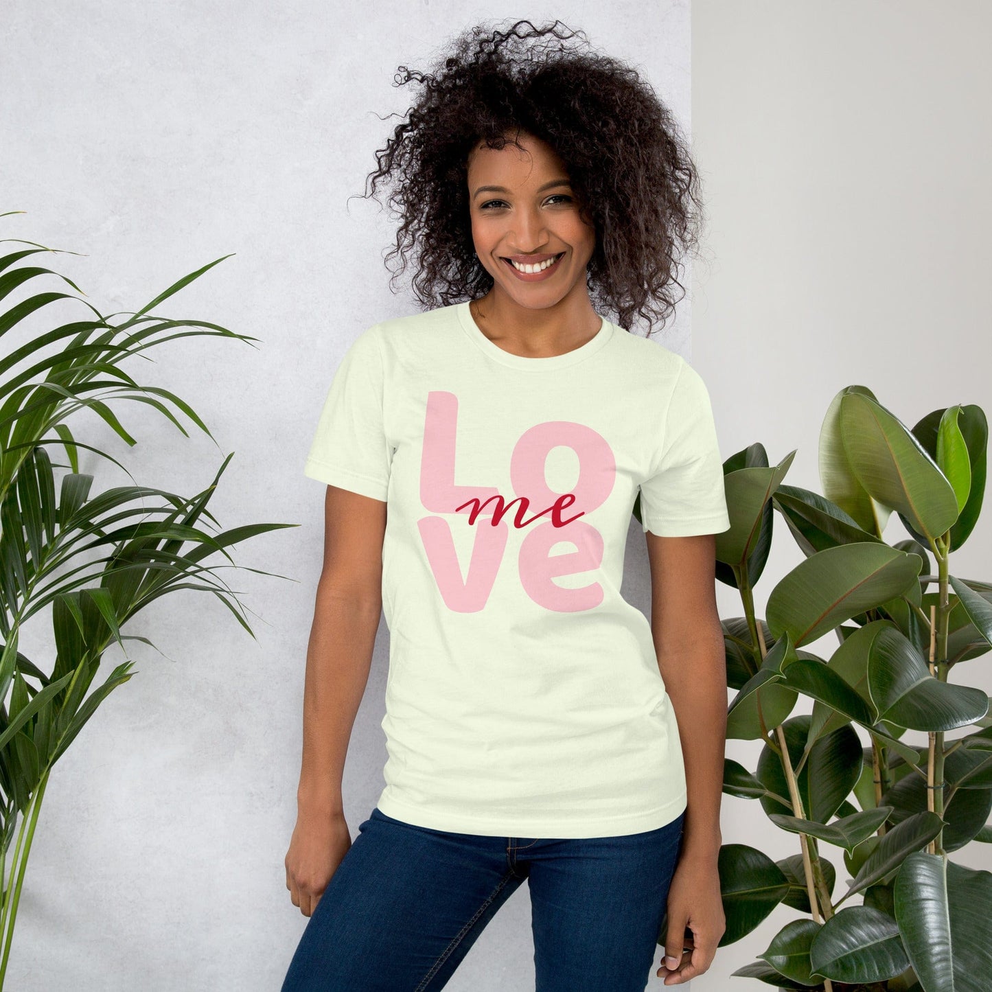 Love Me Graphic T-Shirt – Bold Minimalist Print | ccanvas - Unisex T-Shirt with Graphic Print | Ccanvas