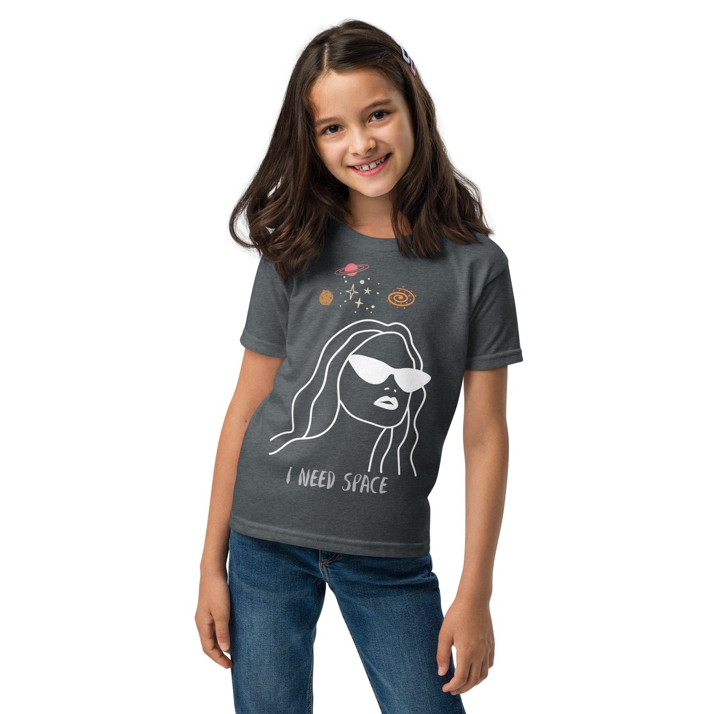 Kids “I Need Space” T-Shirt – Funny Galaxy Graphic Tee for Girls | ccanvas - children T-Shirts | Ccanvas
