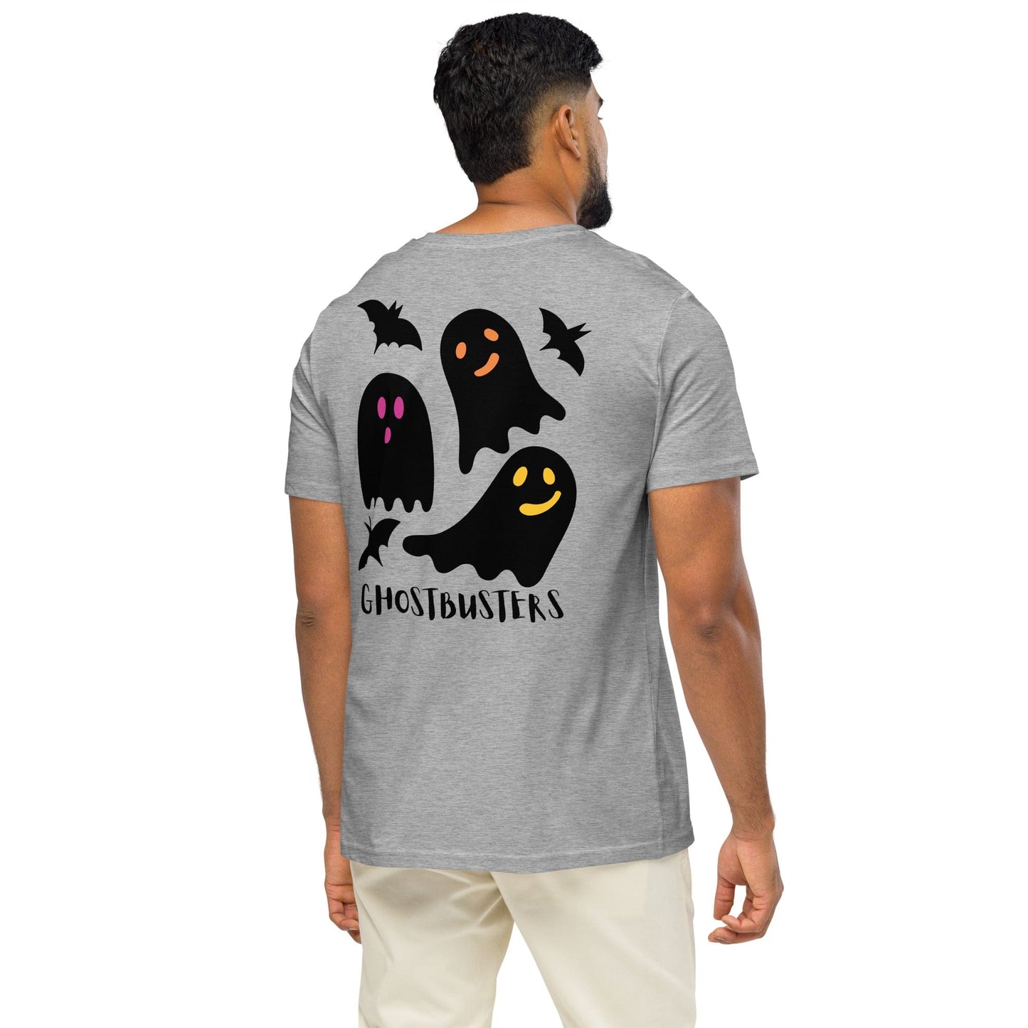 Ghostbusters Halloween T-Shirt – Funny Cartoon Ghost Print | ccanvas - Unisex Halloween T-Shirt | Ccanvas