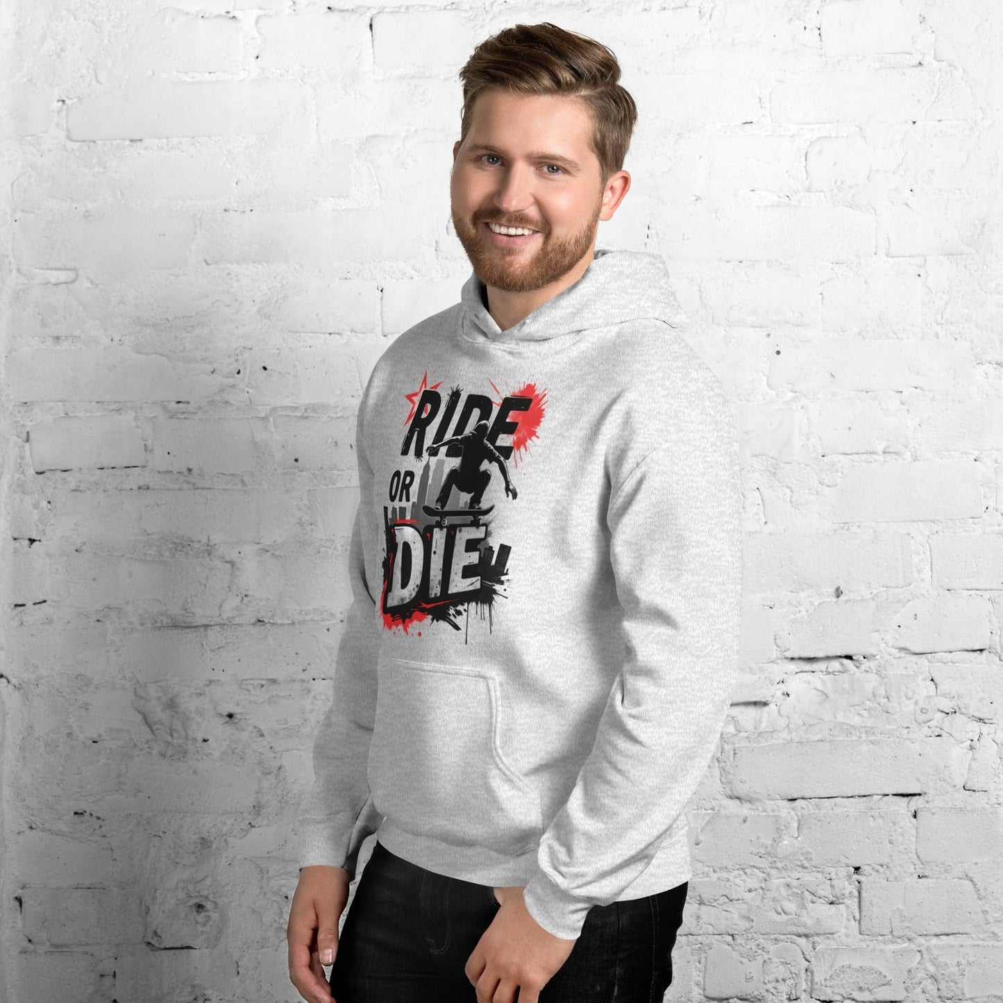 Ride or Die Hoodie – Bold Skater Graphic Hoodie for Men & Women | ccanvas - Hoodies (Male & Female) | Ccanvas