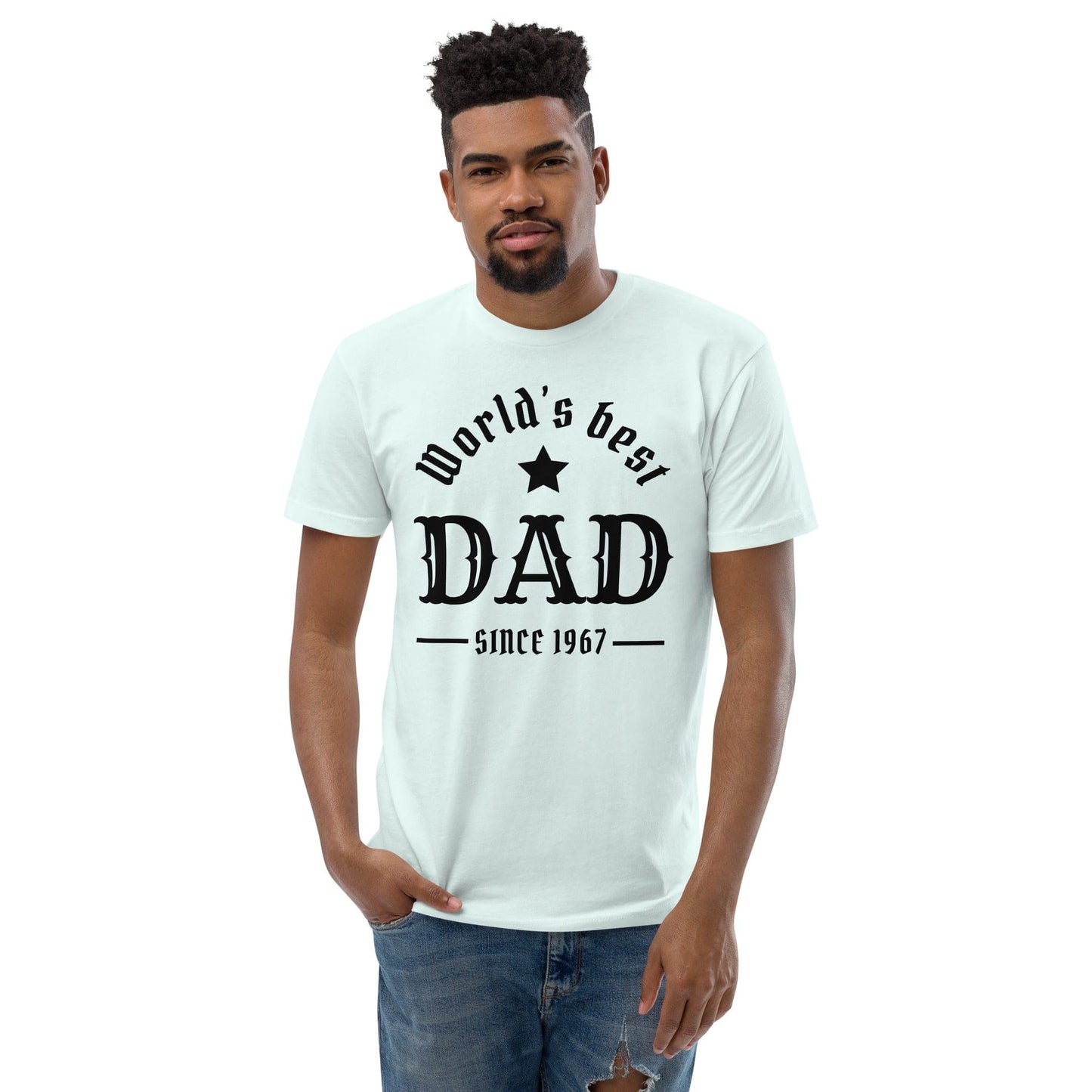 World’s Best Dad T-Shirt – Vintage Father’s Day Gift | ccanvas - Men’s Graphic T-Shirt | Ccanvas