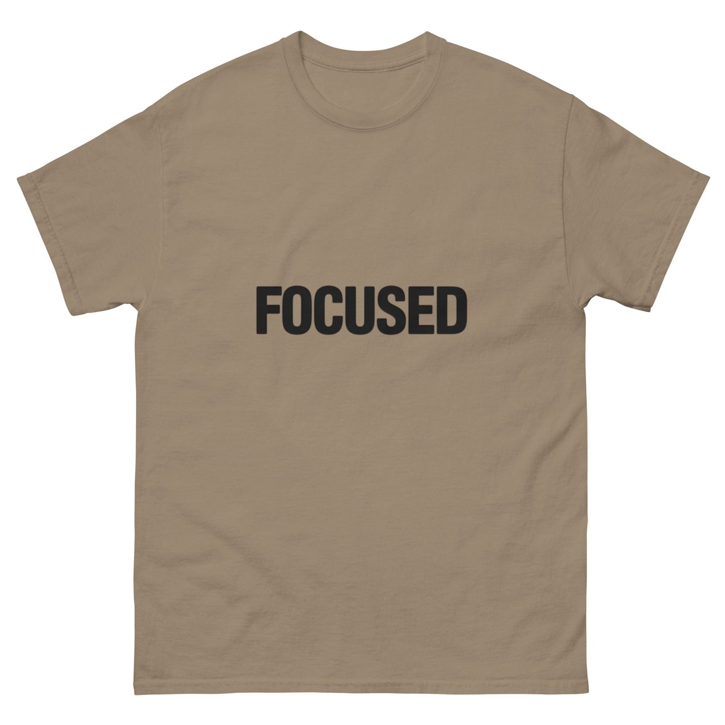 FOCUSED T-Shirt – Minimalist Motivational Tee for Entrepreneurs & Doers ccanvas - T-Shirt | Ccanvas