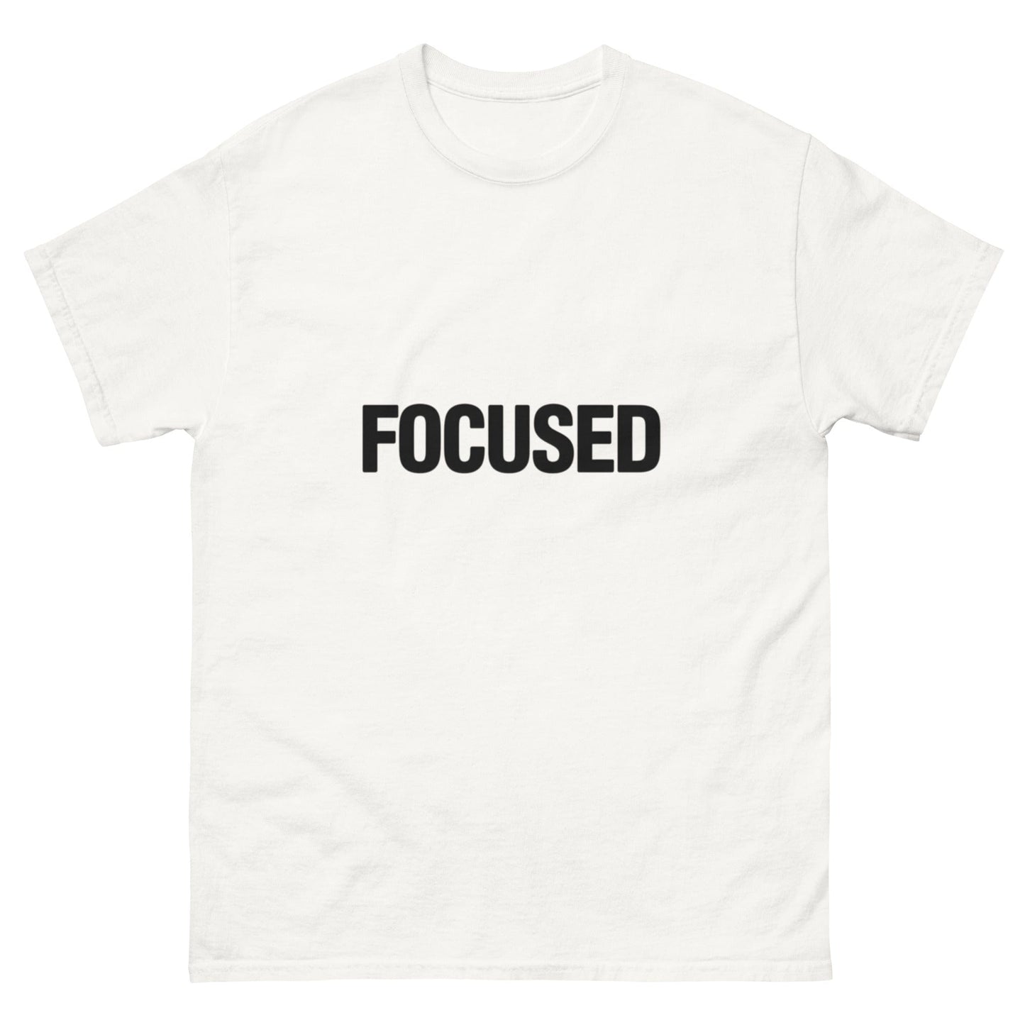 FOCUSED T-Shirt – Minimalist Motivational Tee for Entrepreneurs & Doers ccanvas - T-Shirt | Ccanvas