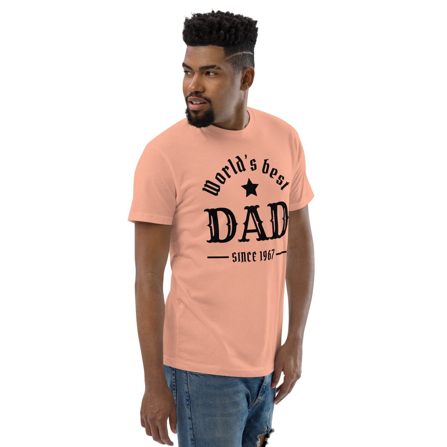 World’s Best Dad T-Shirt – Vintage Father’s Day Gift | ccanvas - Men’s Graphic T-Shirt | Ccanvas