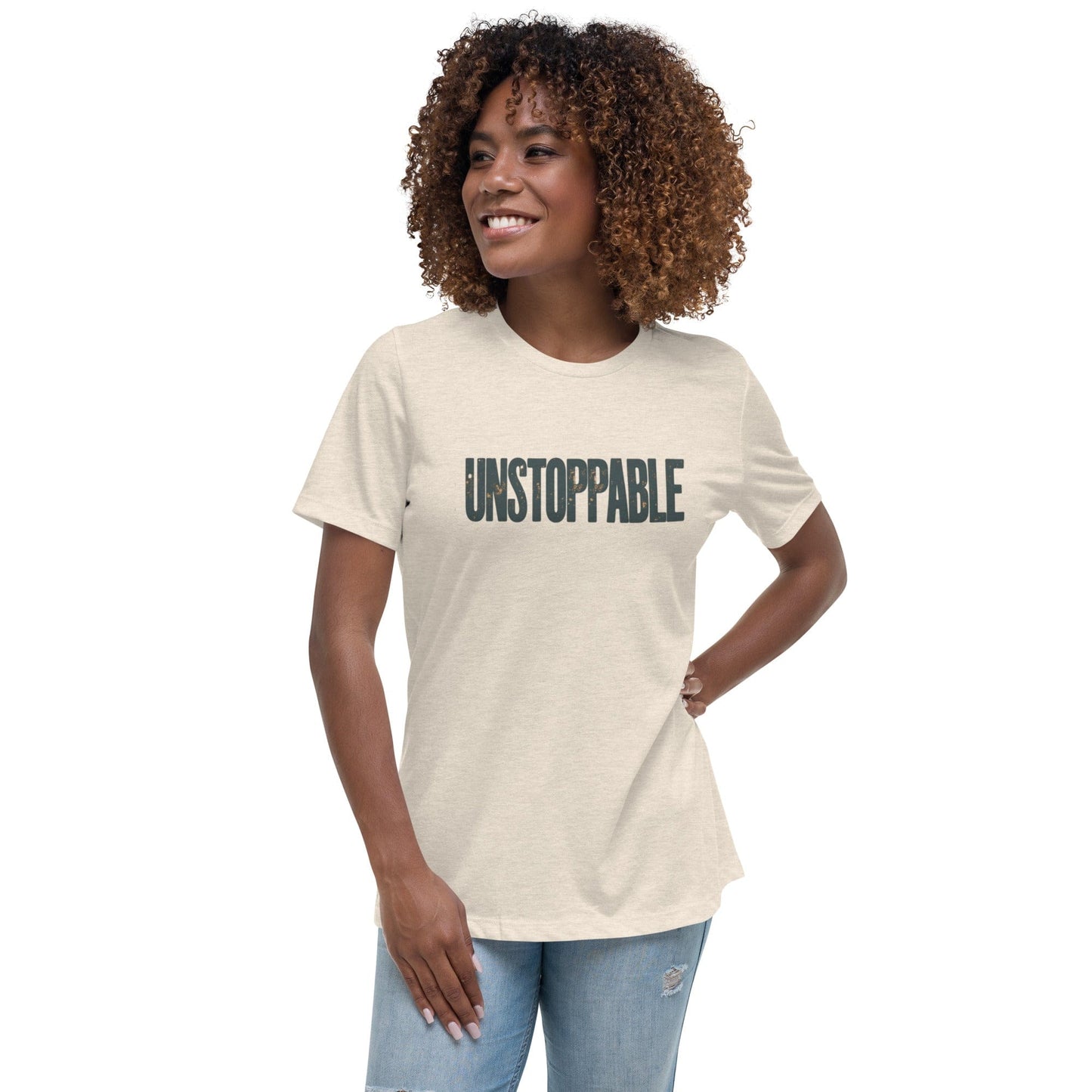 Unstoppable Motivational Graphic T-Shirt for Women – Empowerment Shirt | ccanvas - T-Shirt | Ccanvas